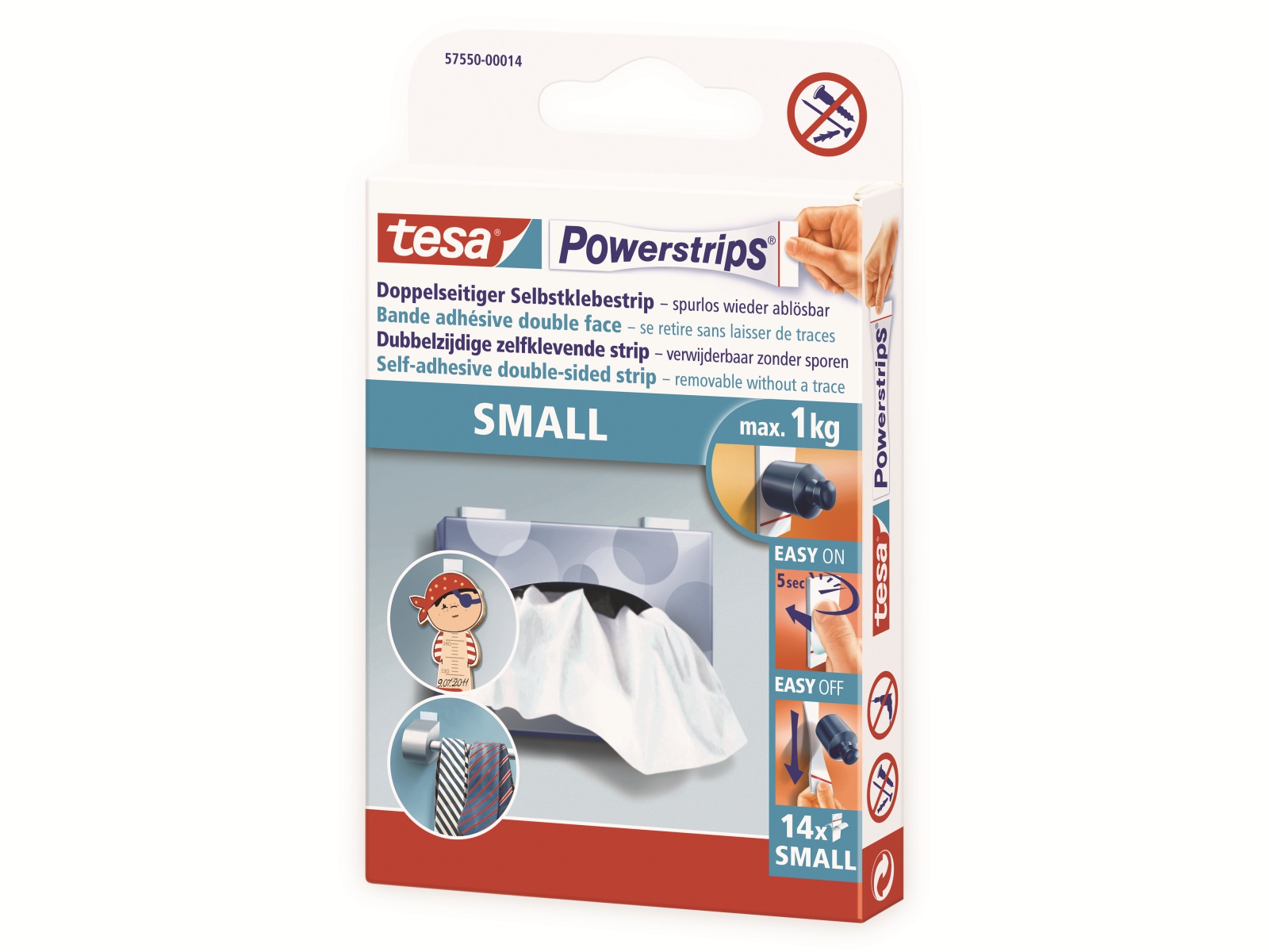 TESA Powerstrips® Small, 57550-00014-21