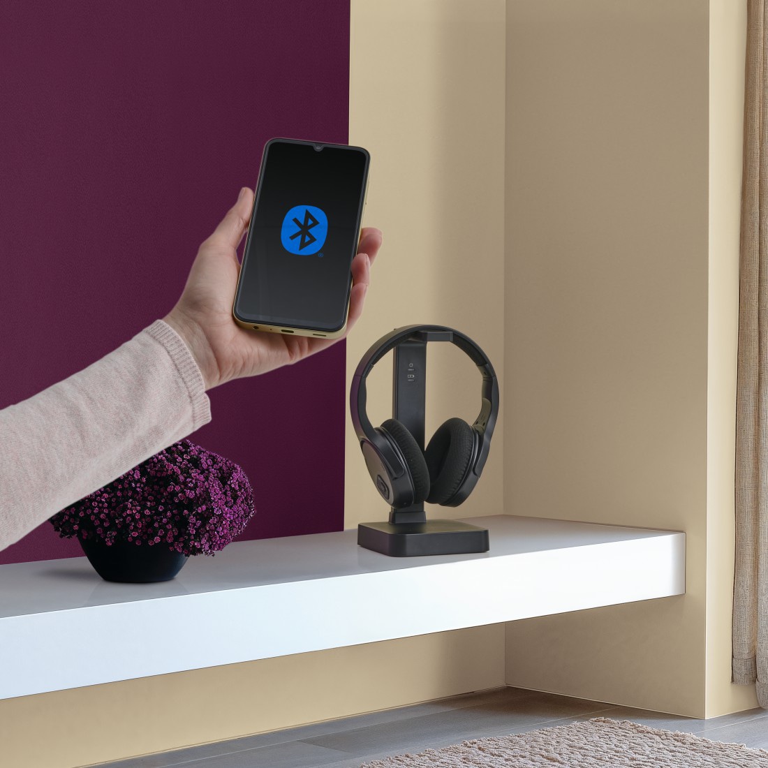 HAMA Over-Ear TV-Kopfhörer, Bluetooth, schwarz