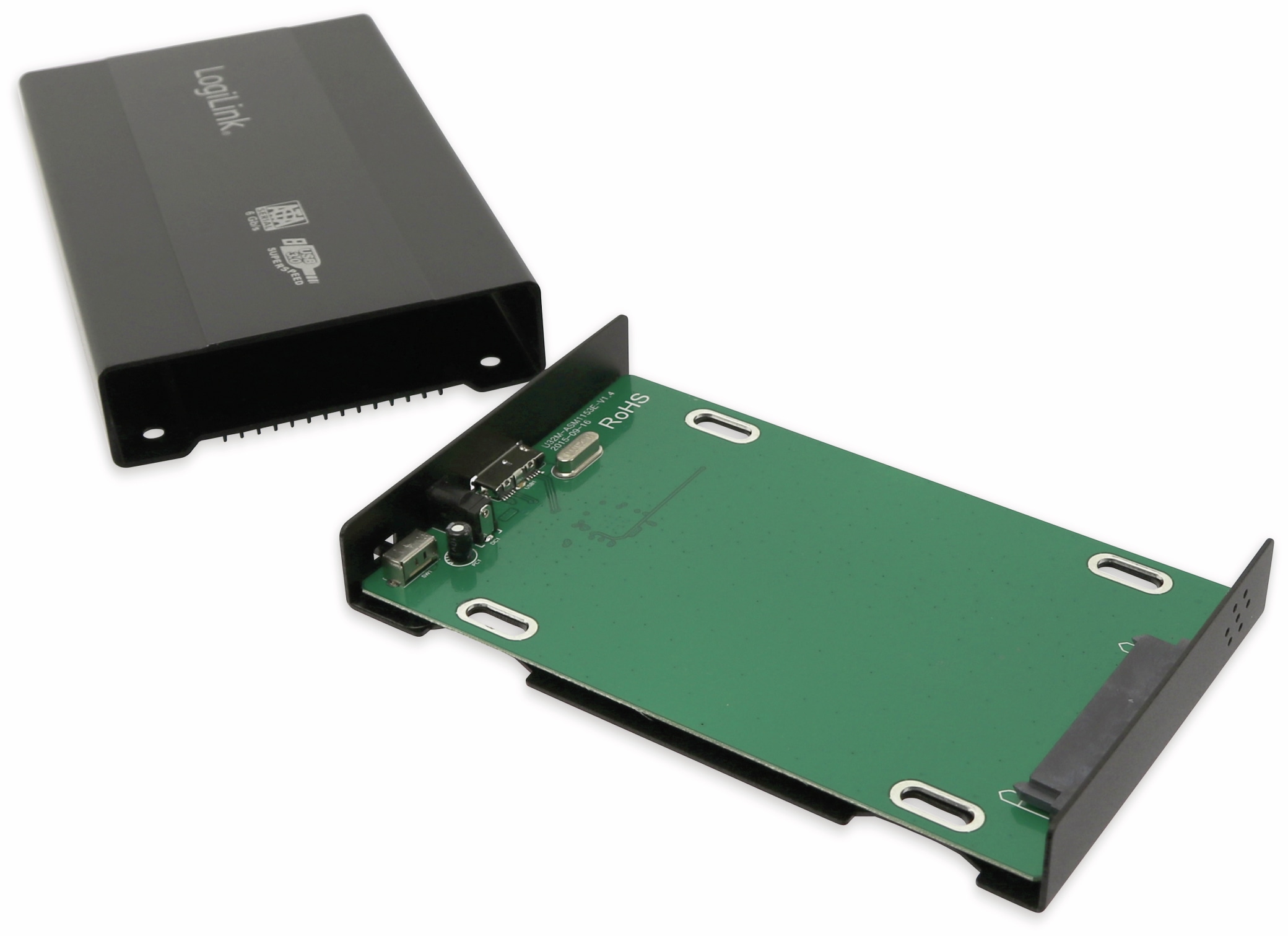 LOGILINK Festplatten-Gehäuse, 6,35 cm (2,5"), USB 3.0/SATA, schwarz