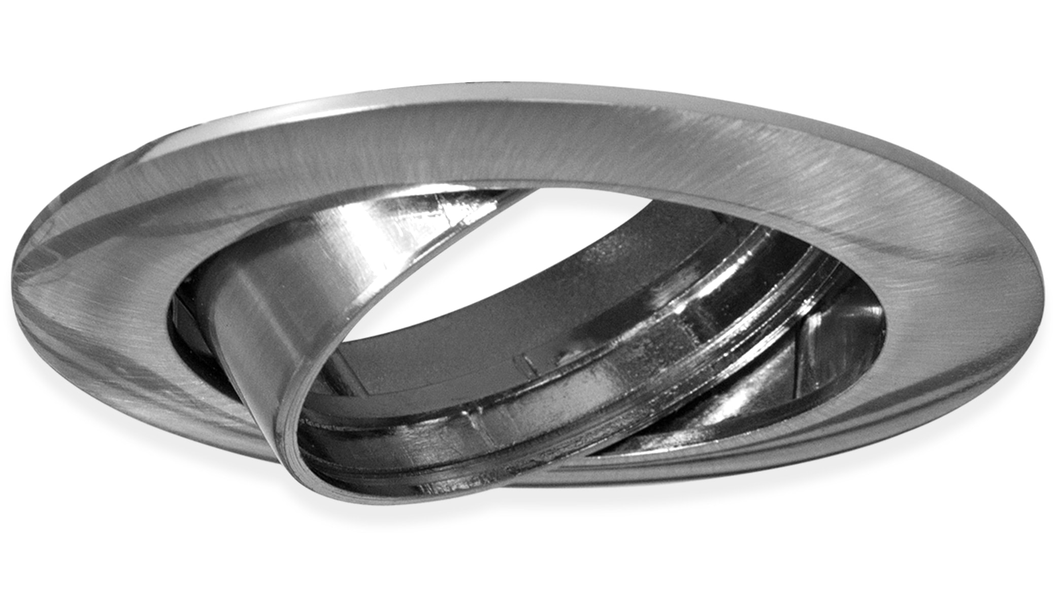 BLULAXA Deckeneinbauleuchte GU10, 25° schwenkbar, Edelstahloptik BLULAXA Deckeneinbauleuchte GU10, 25° schwenkbar, Edelstahloptik