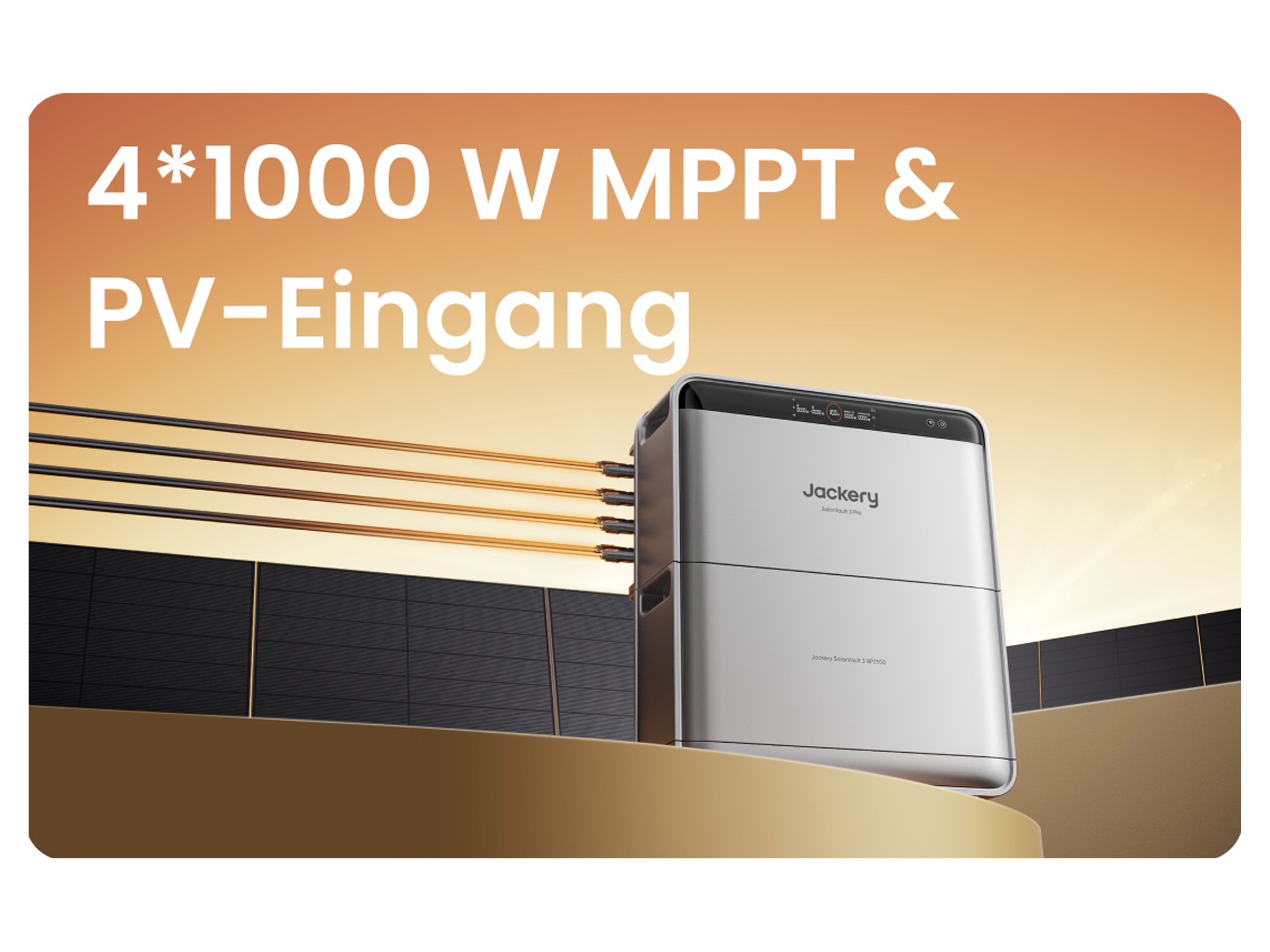 JACKERY Balkonkraftwerk SolarVault 3 Pro, 2520 Wh, Solarspeicher