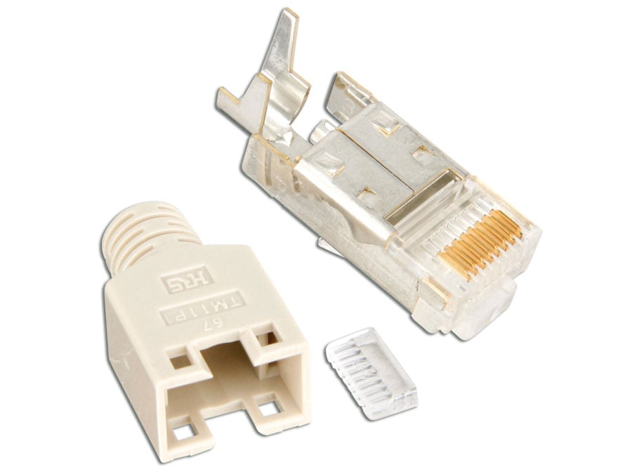 HIROSE CAT.6 Modularstecker beige