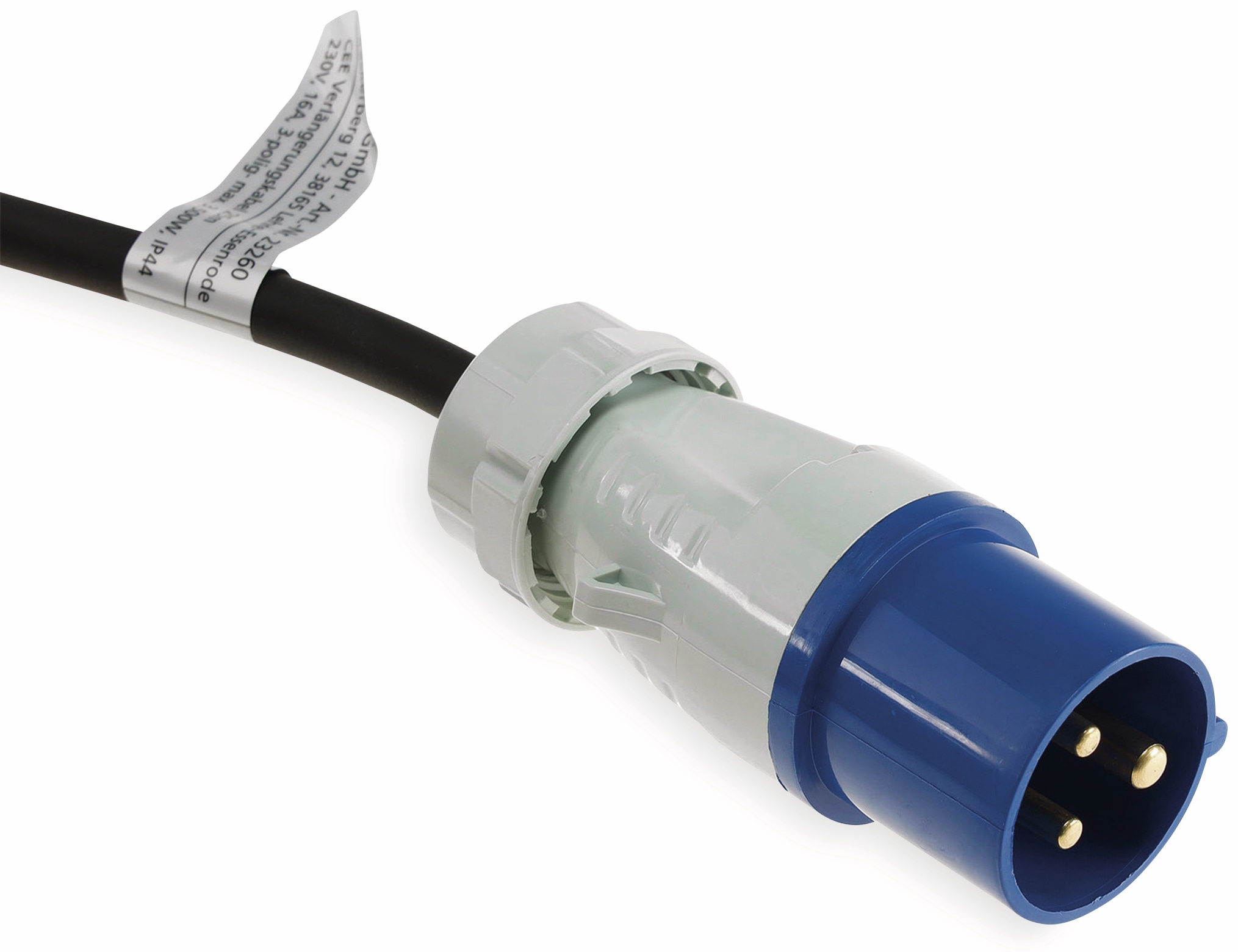 CHILITEC CEE-Verlängerung 16A/3600W, 3-polig, 25 m