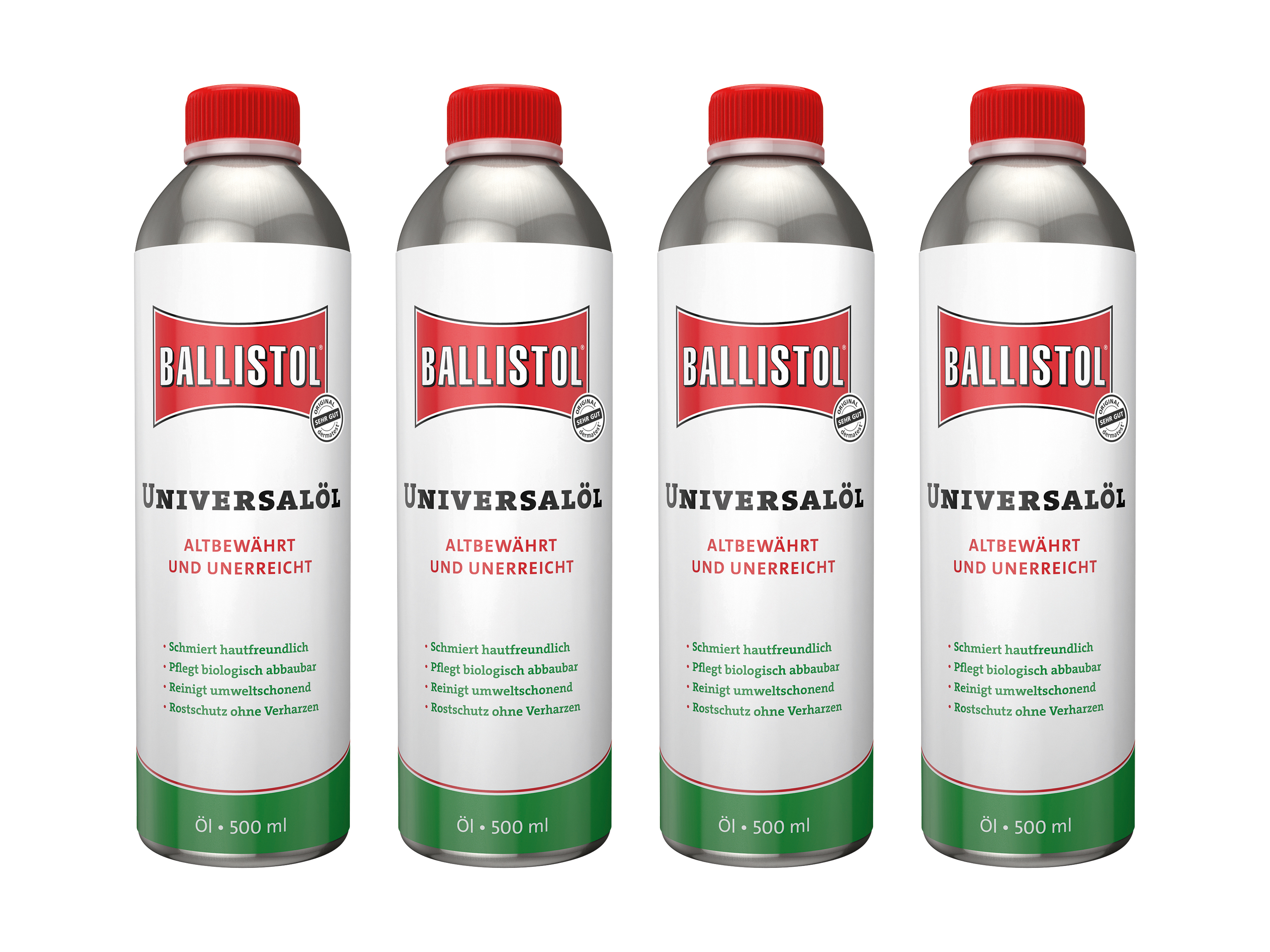 BALLISTOL Universalöl, 500 ml, 4 Stück