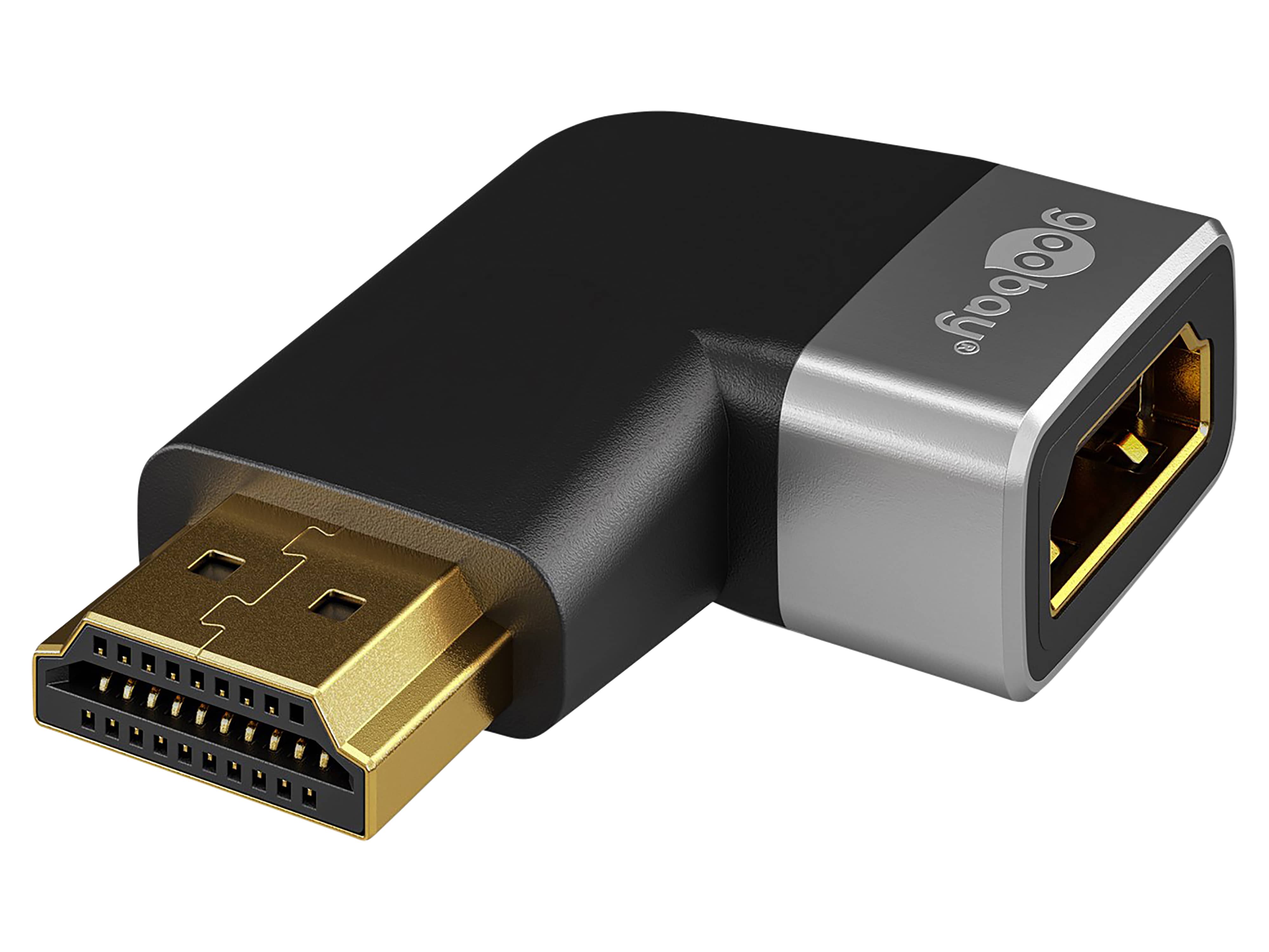 GOOBAY HDMI-Adapter 72012 270° horizontal 8k 60Hz vergoldet GOOBAY HDMI-Adapter 72012 270° horizontal 8k 60Hz vergoldet