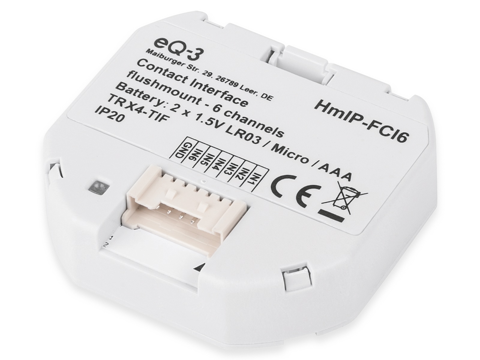 HOMEMATIC IP Smart Home 153501A0 Kontakt-Schnittstelle Unterputz, 6-fach HOMEMATIC IP Smart Home 153501A0 Kontakt-Schnittstelle Unterputz, 6-fach