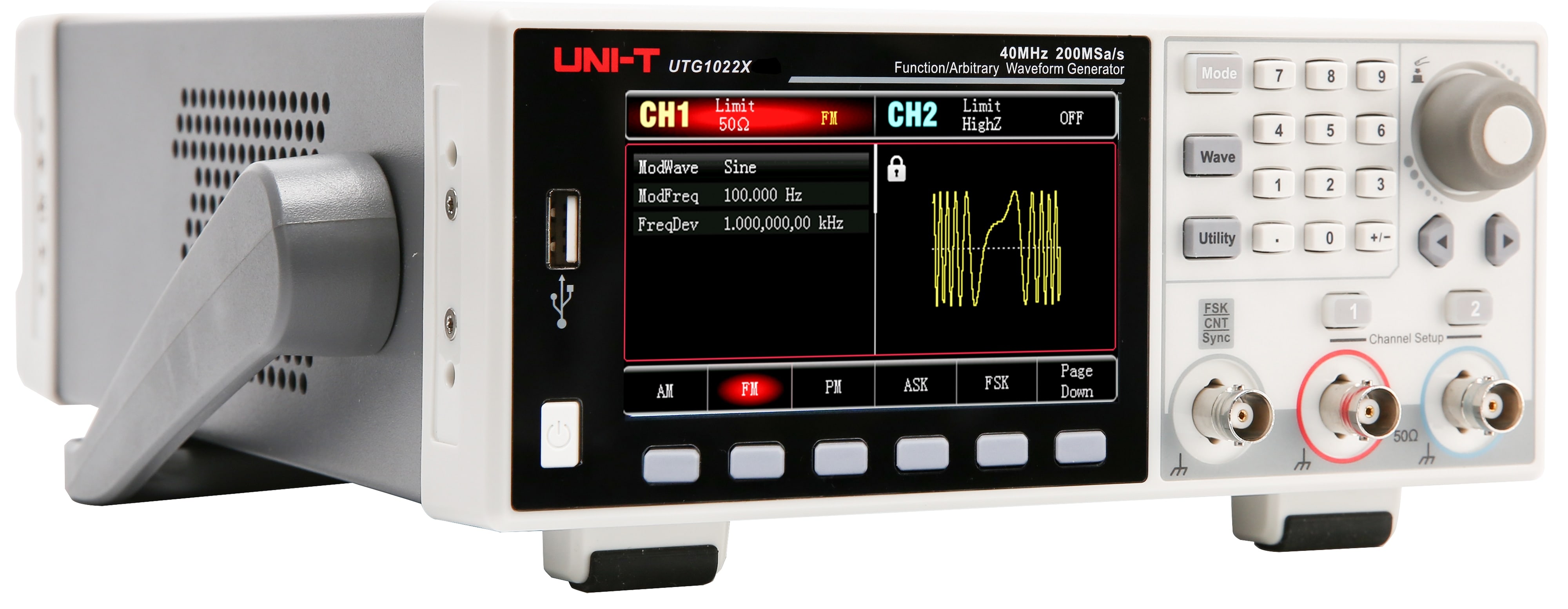 UNI-T Funktionsgenerator UTG1022X, 2 Kanal, 20 MHz UNI-T Funktionsgenerator UTG1022X, 2 Kanal, 20 MHz
