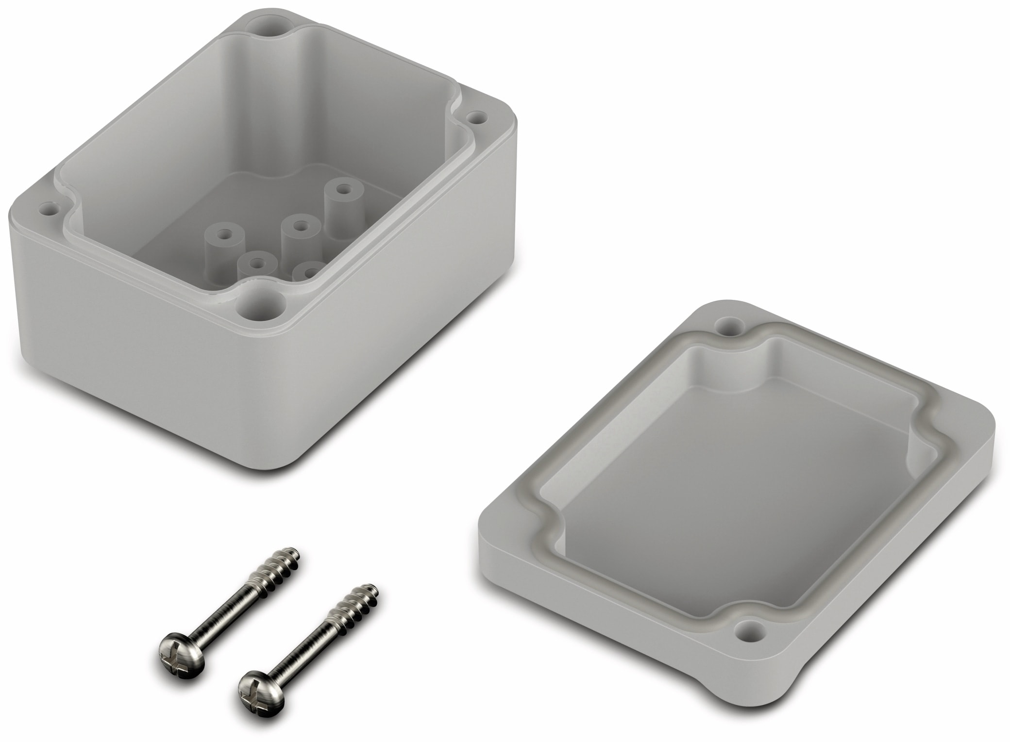 BOPLA Universalgehäuse, Euromas II, ABS, 65 x 50 x 37 mm, IP65, lichtgrau