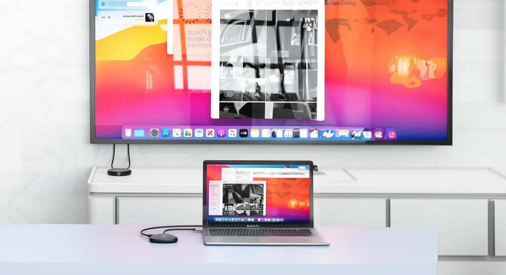 VERBATIM USB-C-Monitor-Adapter Share My Screen 4K mit Hub WDA-02