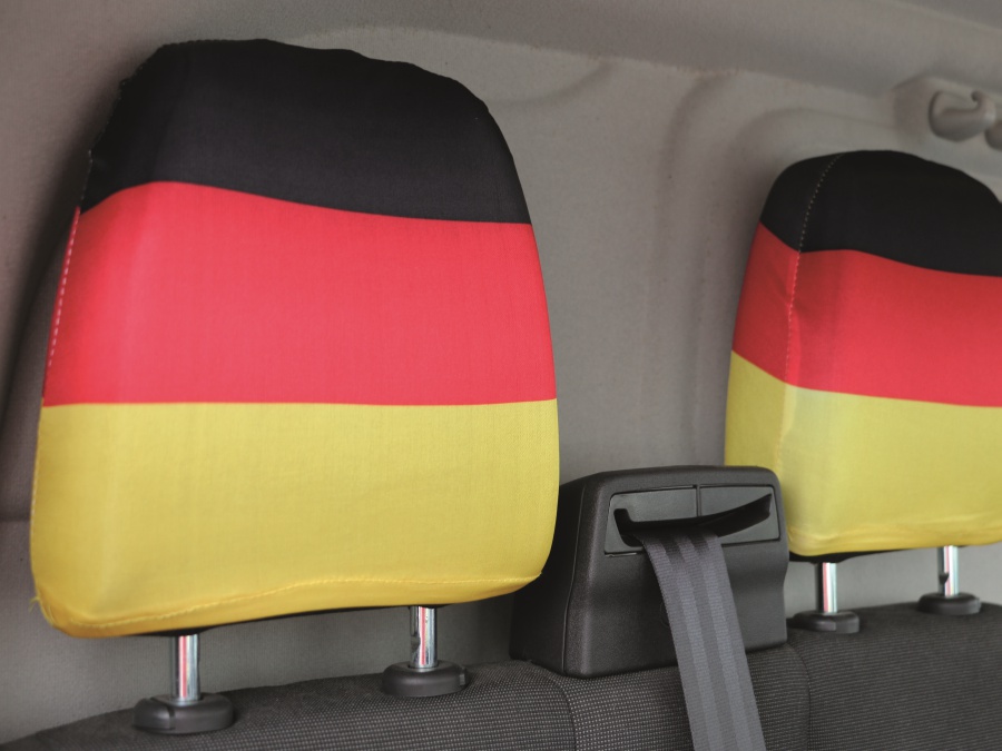 Kopfstützenüberzug Deutschland, 2 Stück