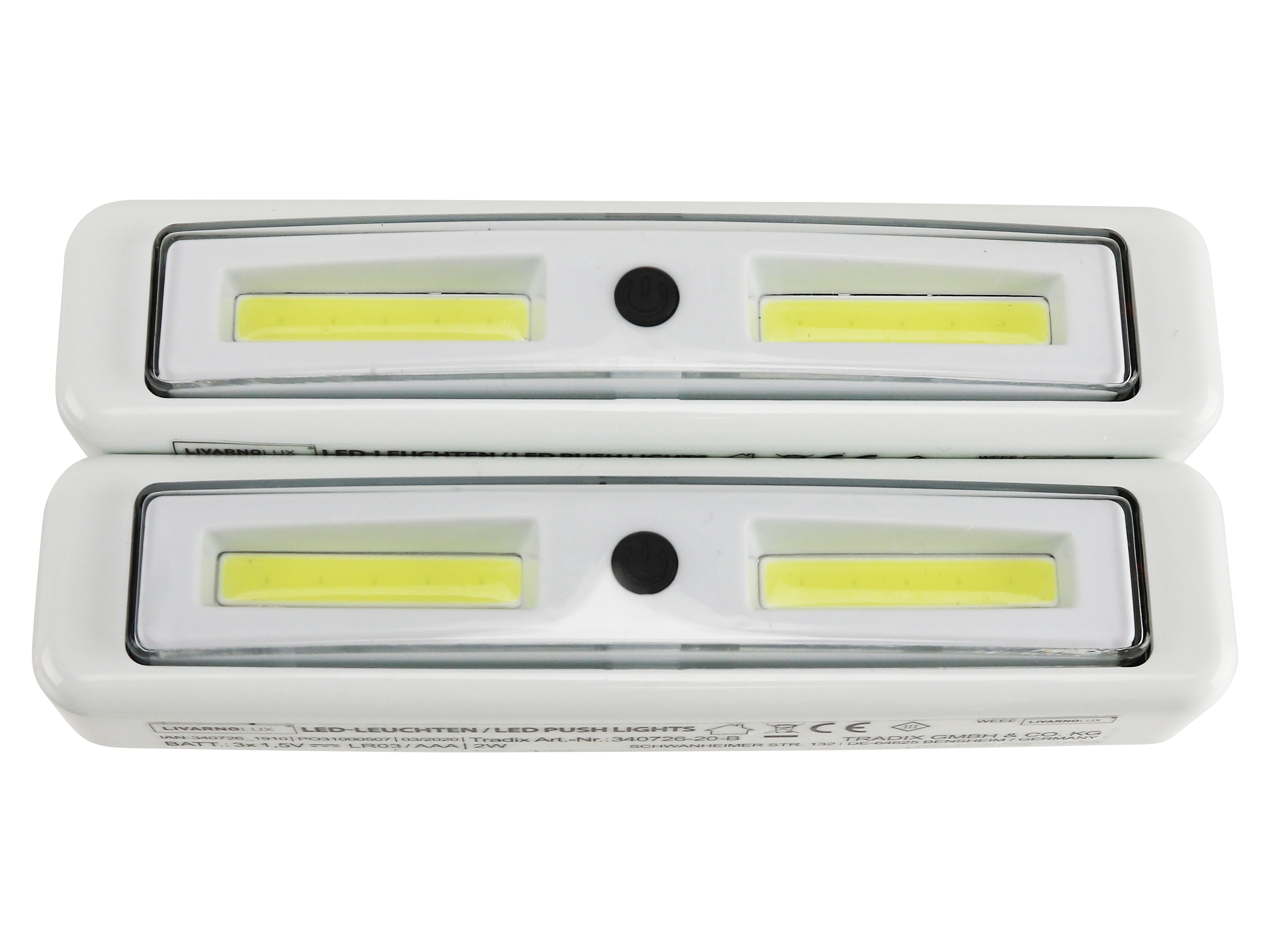 LED-Unterbauleuchte, 18.000 K, ultra kaltweiß, 2 Stück