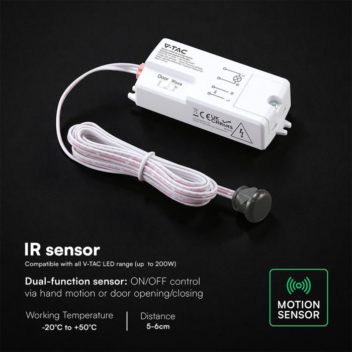 V-TAC Infrarotbewegungsmelder, VT-24357, 200W