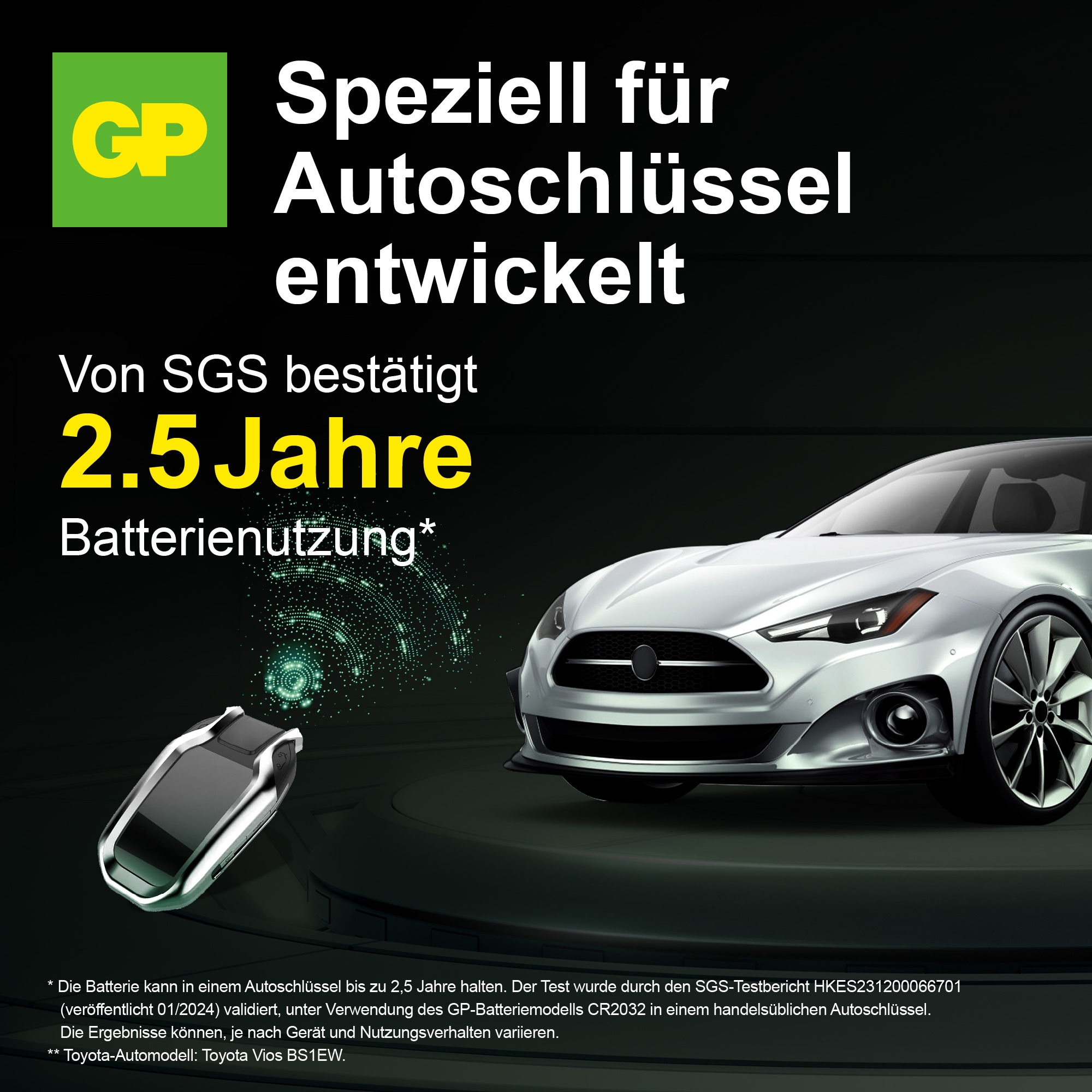 GP Ultra Plus, CR2032 Lithium Knopfzelle, 3 V, 5 Stück GP Ultra Plus, CR2032 Lithium Knopfzelle, 3 V, 5 Stück