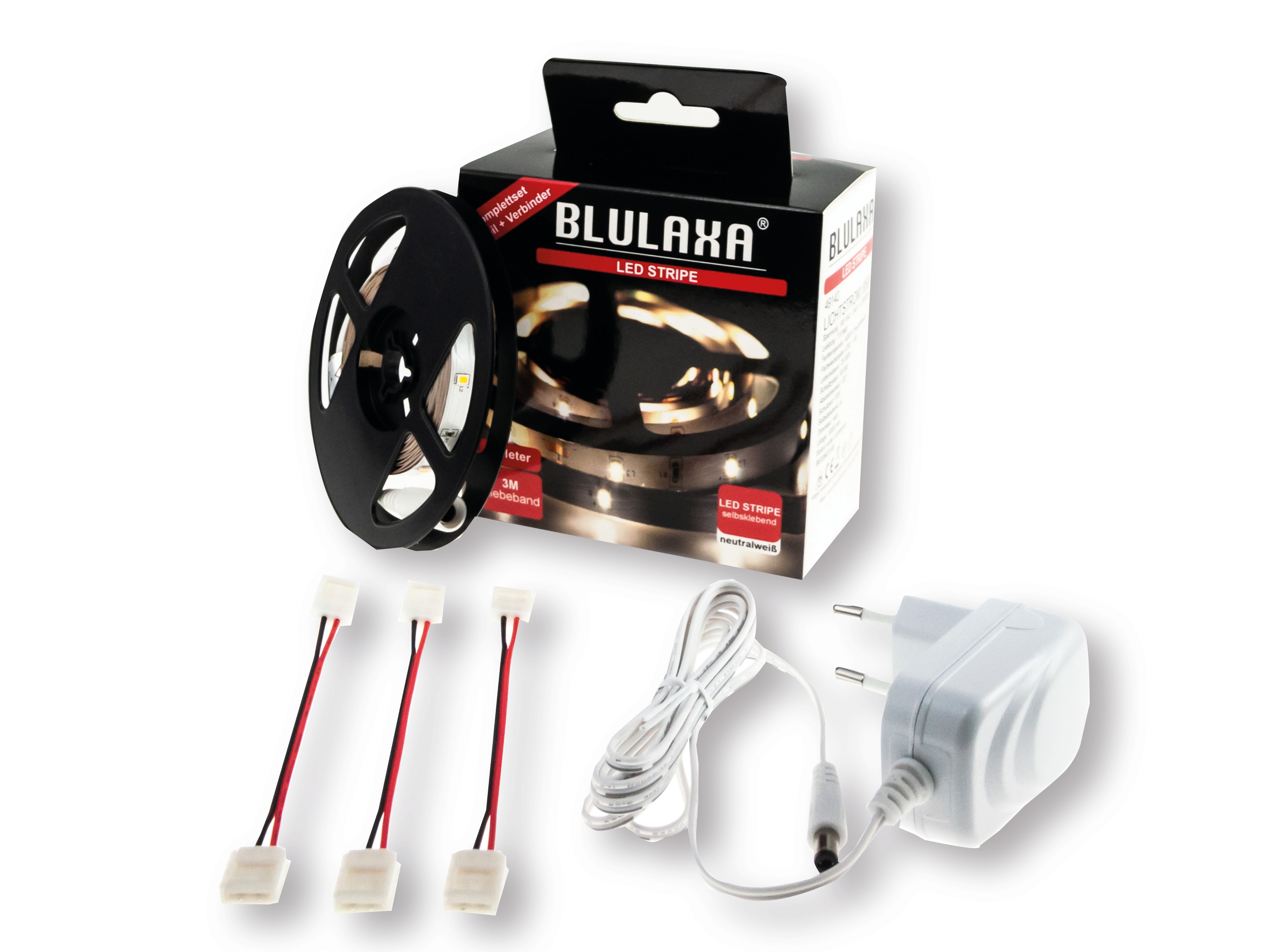 BLULAXA LED-Strip-Set, EEK: F, 9,5W, 700lm, 4000K, 3m