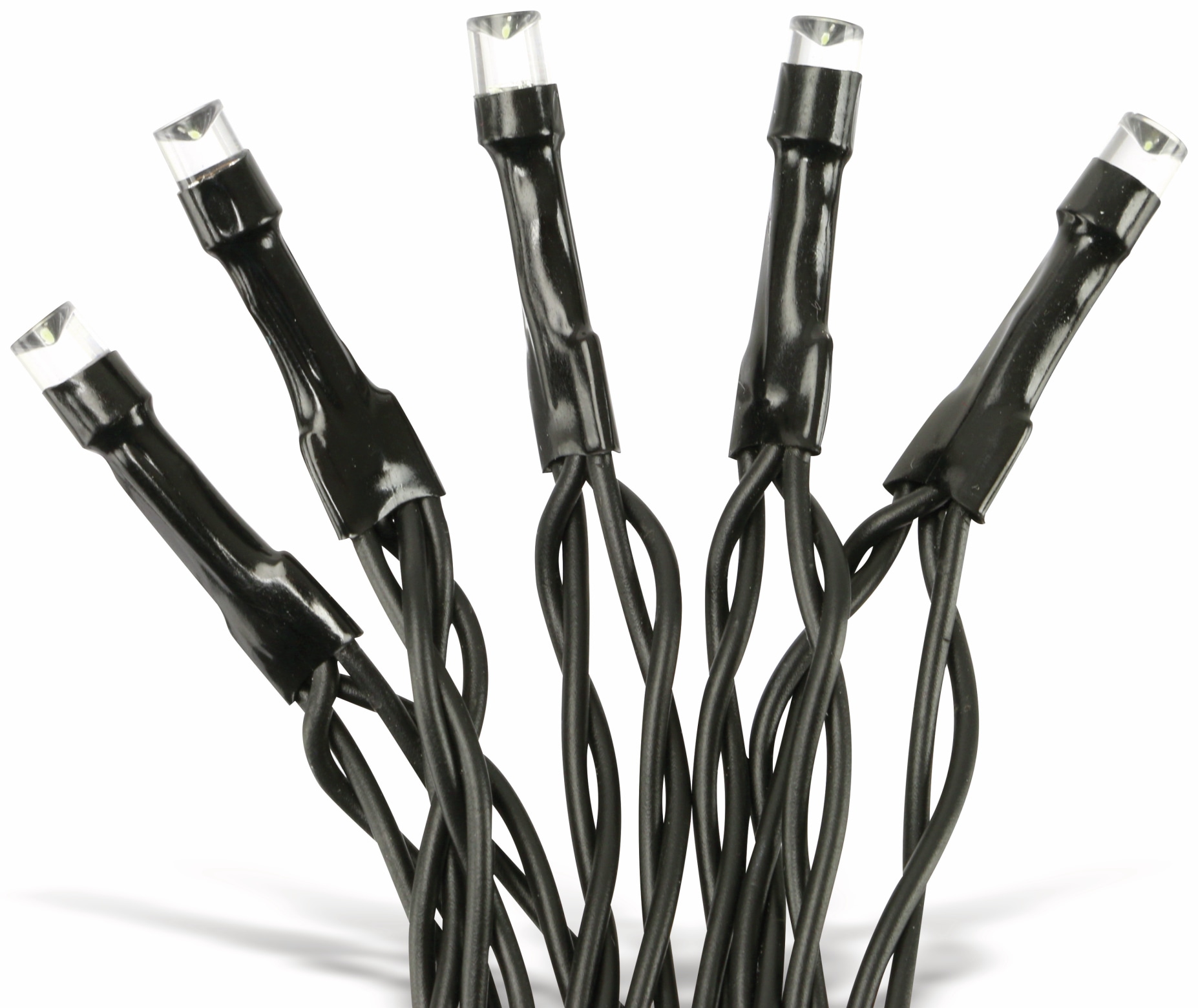 LED-Lichterkette, 192 LEDs, kaltweiß, Batteriebetrieb, IP44, Timer