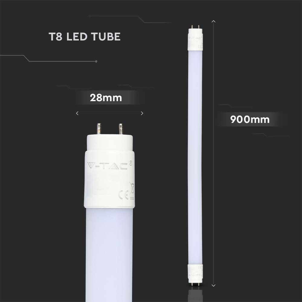 V-TAC LED-Röhre VT-9077, T8, G13, EEK: F, 14 W, 1400 lm, 4000 K, 900 mm V-TAC LED-Röhre VT-9077, T8, G13, EEK: F, 14 W, 1400 lm, 4000 K, 900 mm