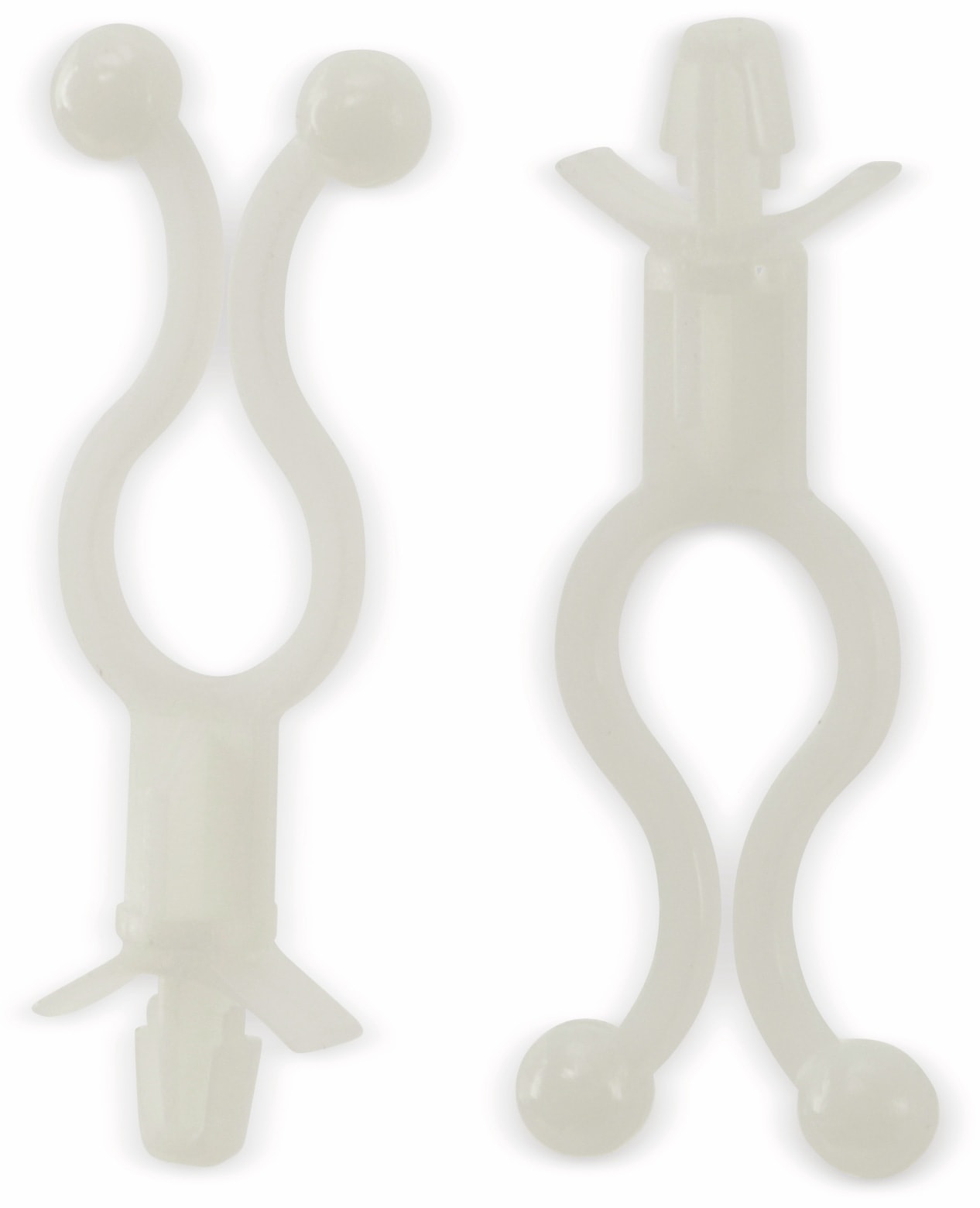 Twist-Kabelhalter mit Steckfuß, 10 Stück