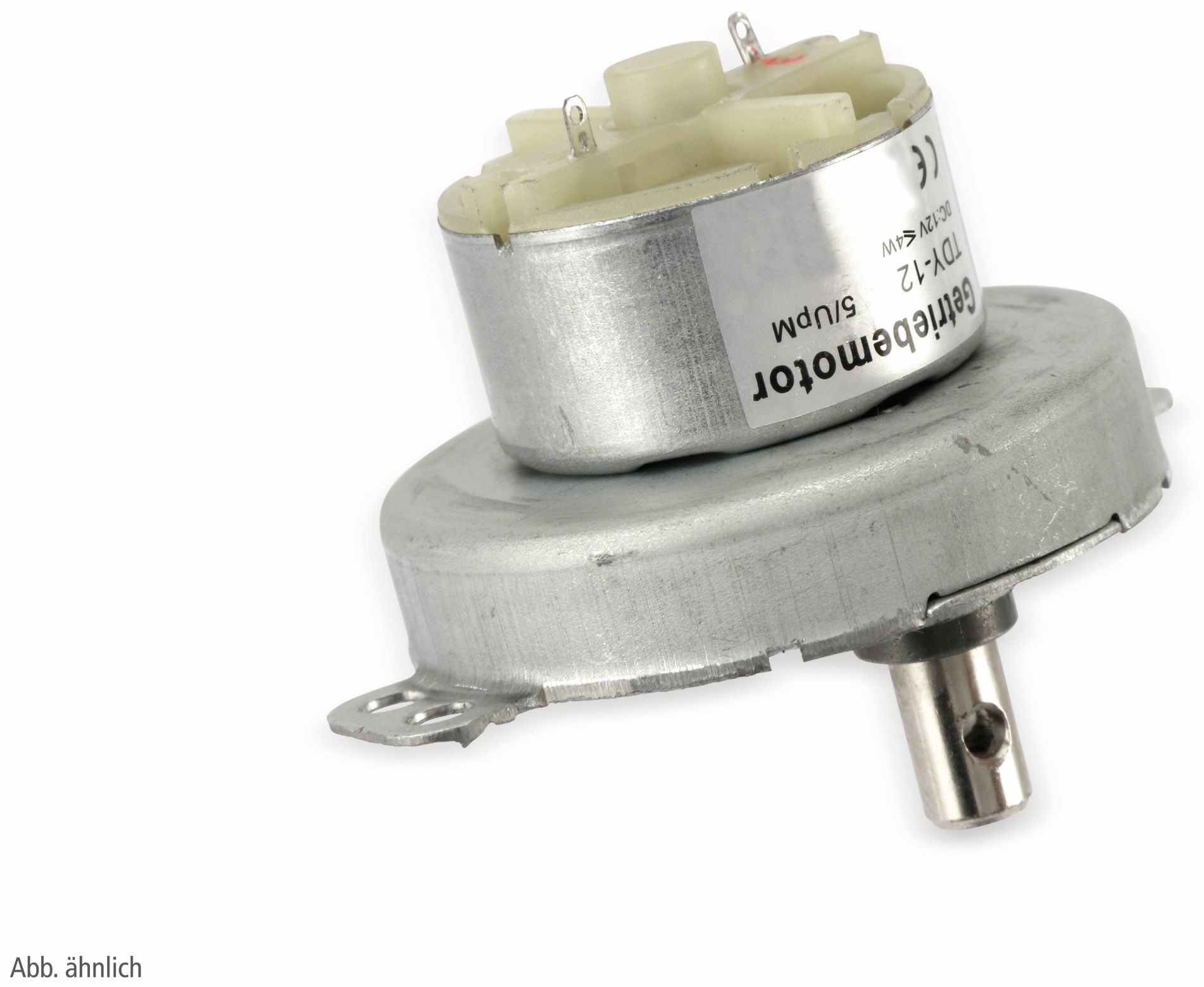 Gleichstrom-Getriebemotor TDY-12, 12 V-, 0,18 A, 20 U/min Gleichstrom-Getriebemotor TDY-12, 12 V-, 0,18 A, 20 U/min