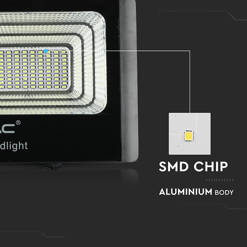 V-TAC Solar LED-Fluter VT-60W, 20 W, 6000 K, mit Panel + Fernbedienung V-TAC Solar LED-Fluter VT-60W, 20 W, 6000 K, mit Panel + Fernbedienung