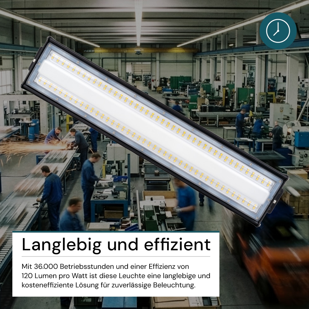 LUXULA LED-HighBay-Leuchte, EEK: E, 50 W, 6000 lm, 5000 K, schwarz LUXULA LED-HighBay-Leuchte, EEK: E, 50 W, 6000 lm, 5000 K, schwarz