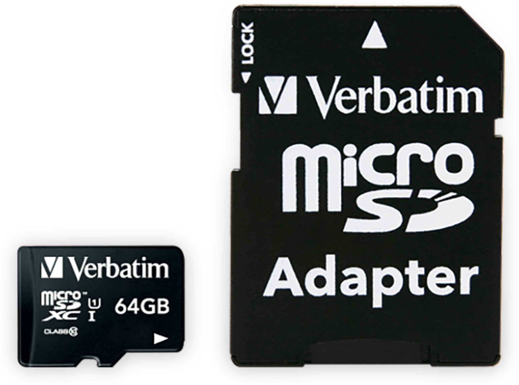 VERBATIM MicroSDXC Card Premium, 64 GB, Class 10, inkl. Adapter VERBATIM MicroSDXC Card Premium, 64 GB, Class 10, inkl. Adapter