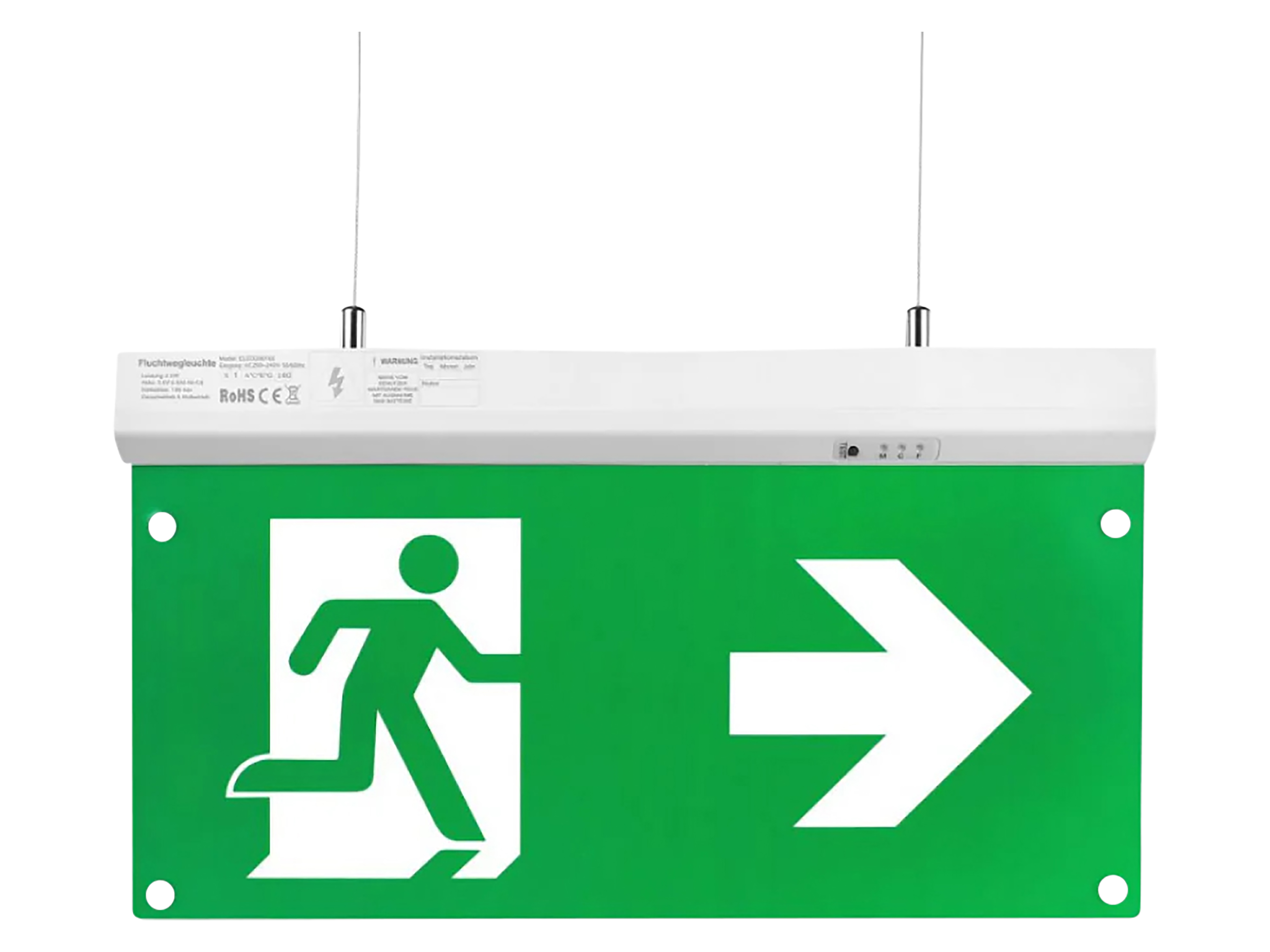 ENOVALITE LED-Fluchtwegeleuchte, inkl. 8 h Notstromakku