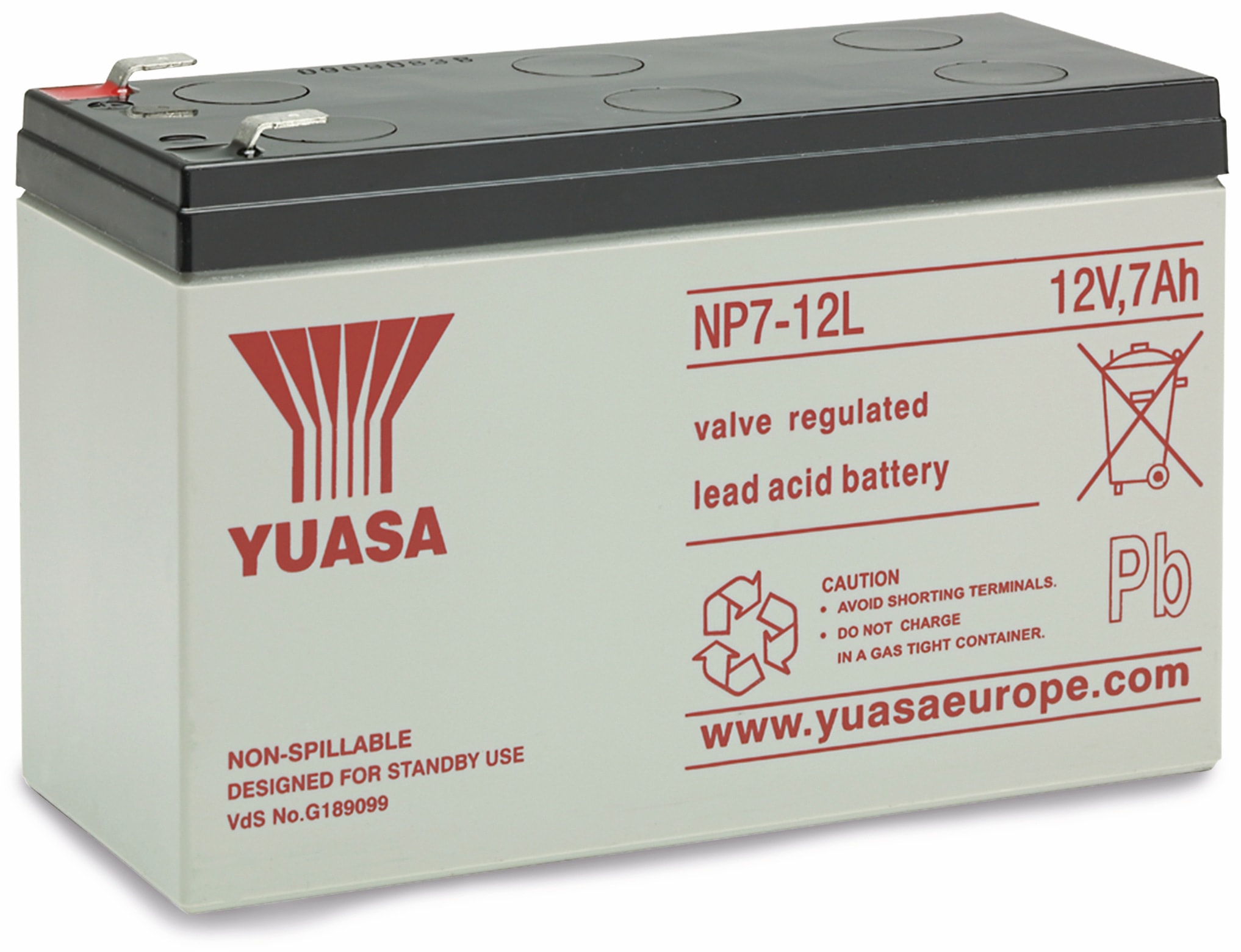 Yuasa Bleiakku, NP7-12L, 12V-/7Ah