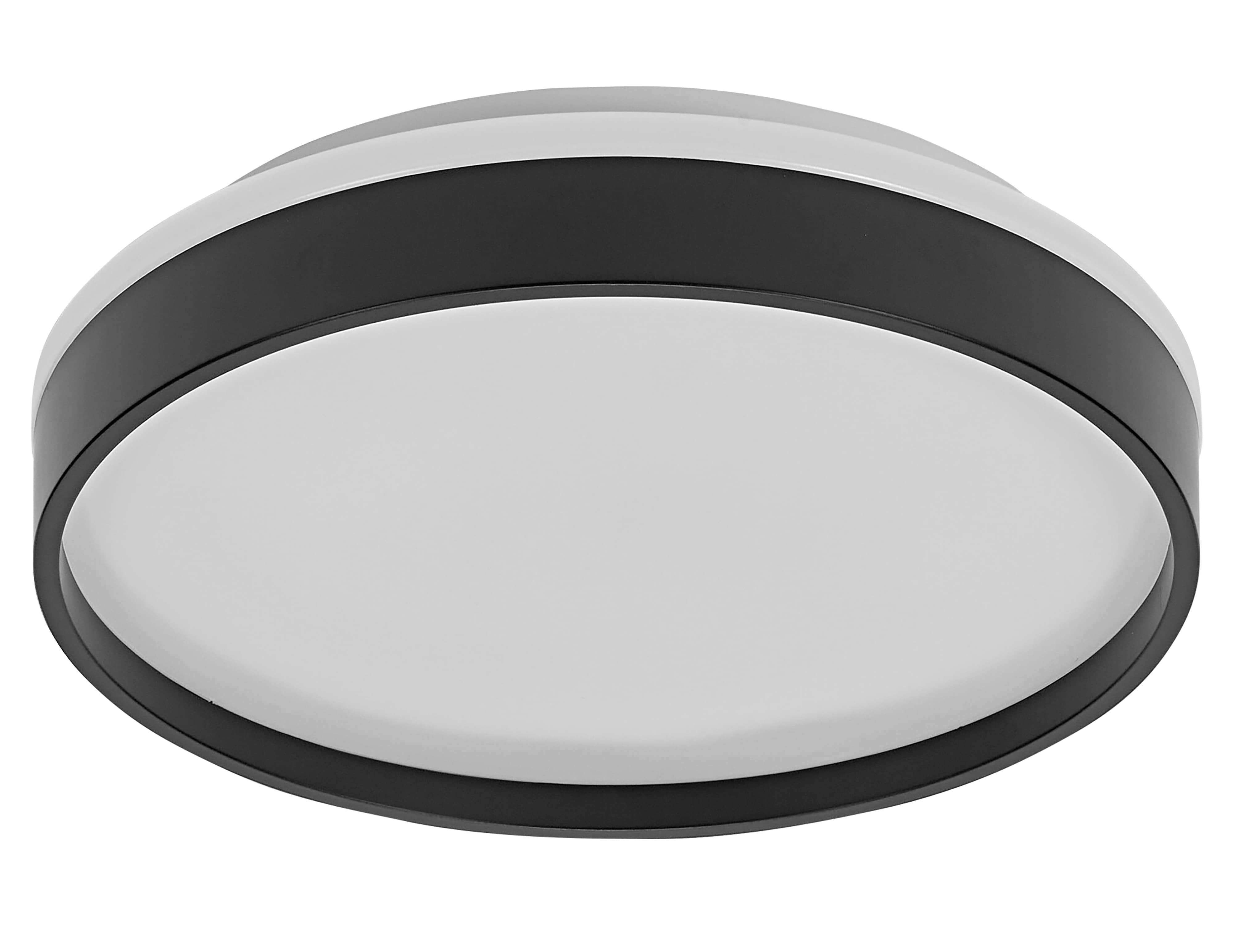 OSRAM LED-Deckenleuchte, 16W, 3000K, 1000lm, warmweiß, IP20, schwarz, Ø30cm