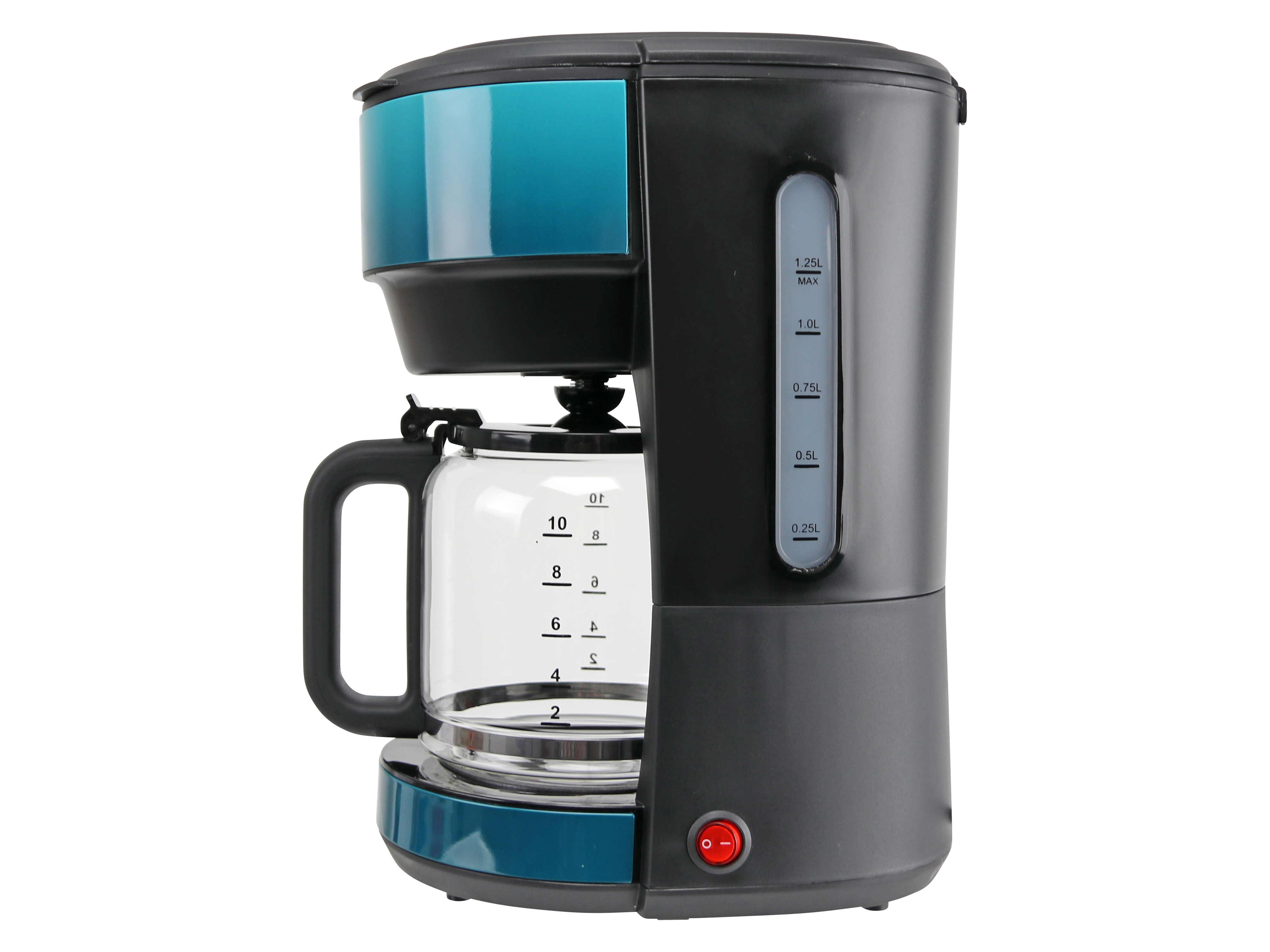 Kaffeemaschiene, Ombré, 1000 W, schwarz/blau