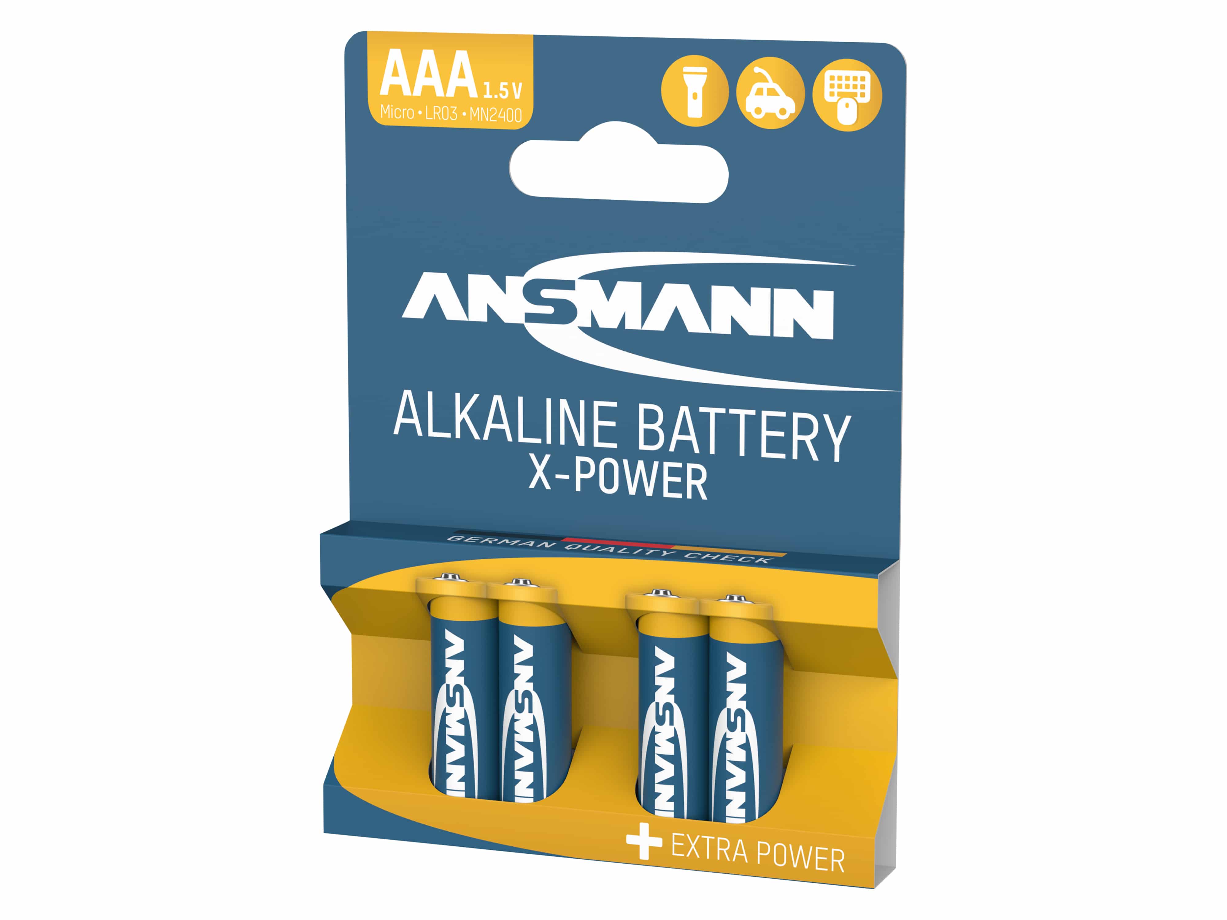 ANSMANN Micro-Batterie, XPower, 1300mAh, 4 Stück