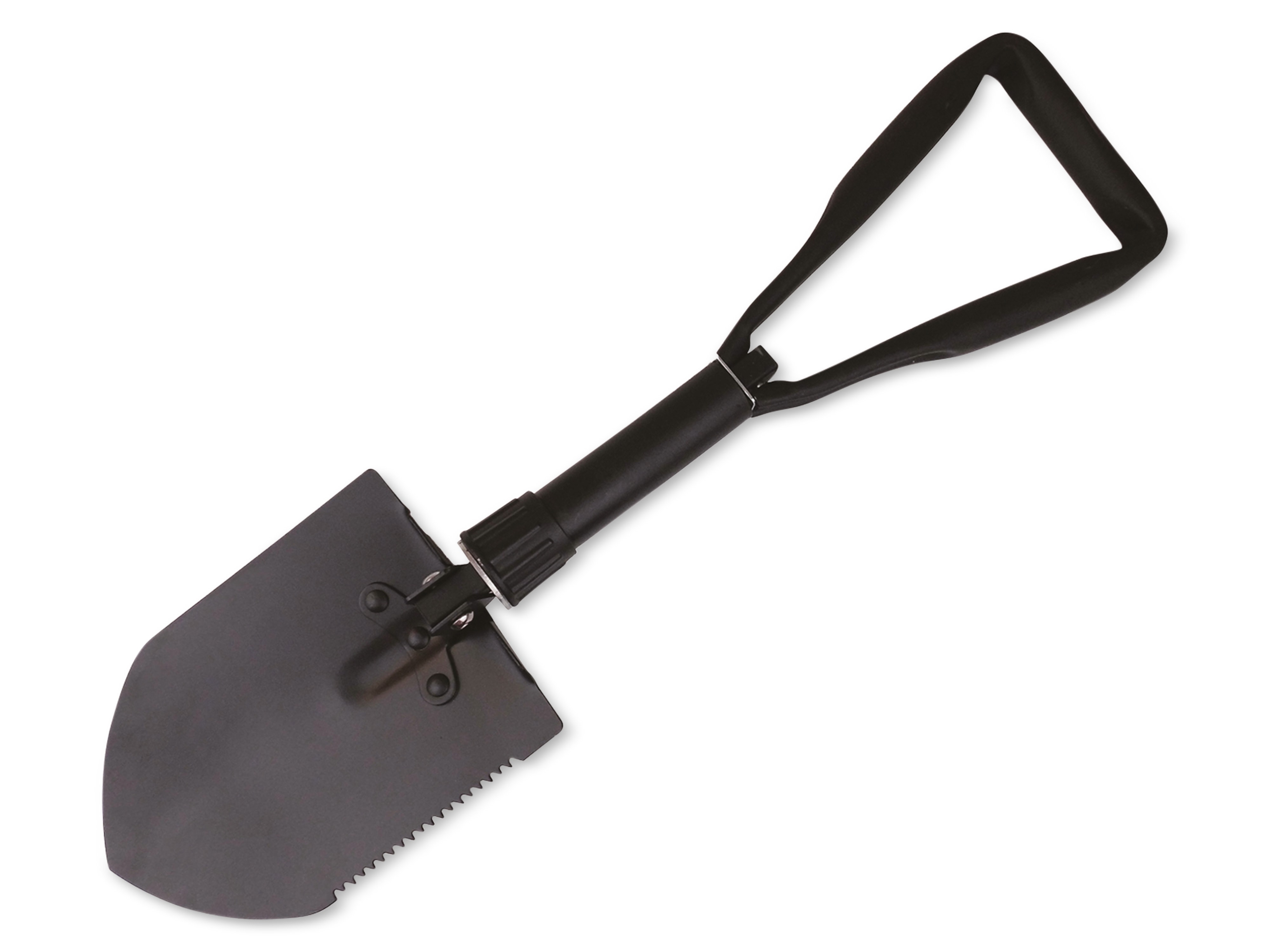 HAPPY PEOPLE Klappspaten, 590 mm, 3-geteilt, Metall, schwarz HAPPY PEOPLE Klappspaten, 590 mm, 3-geteilt, Metall, schwarz