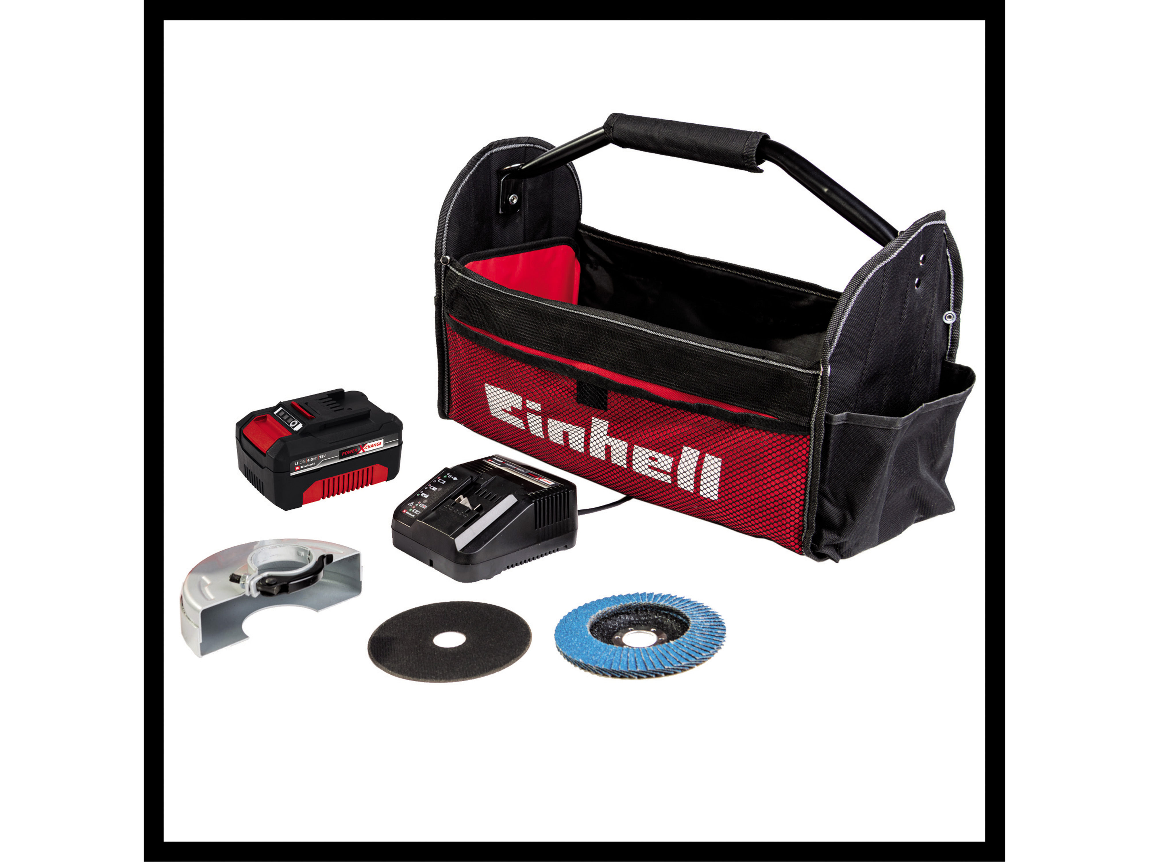 EINHELL Akku-Winkelschleifer TE-AG 18/115 Li (1x4,0 Ah)