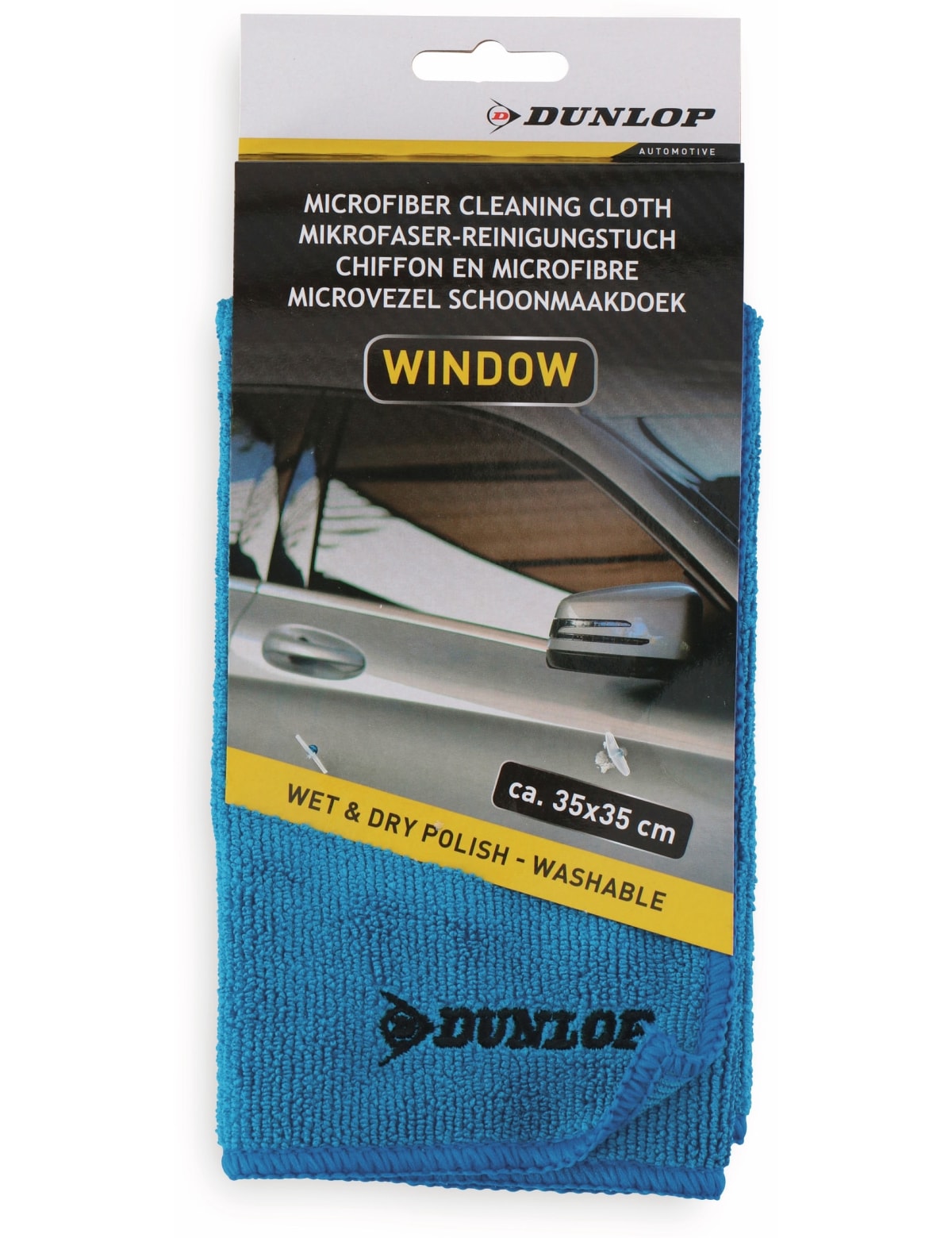 DUNLOP Mikrofasertuch, für Autoglas