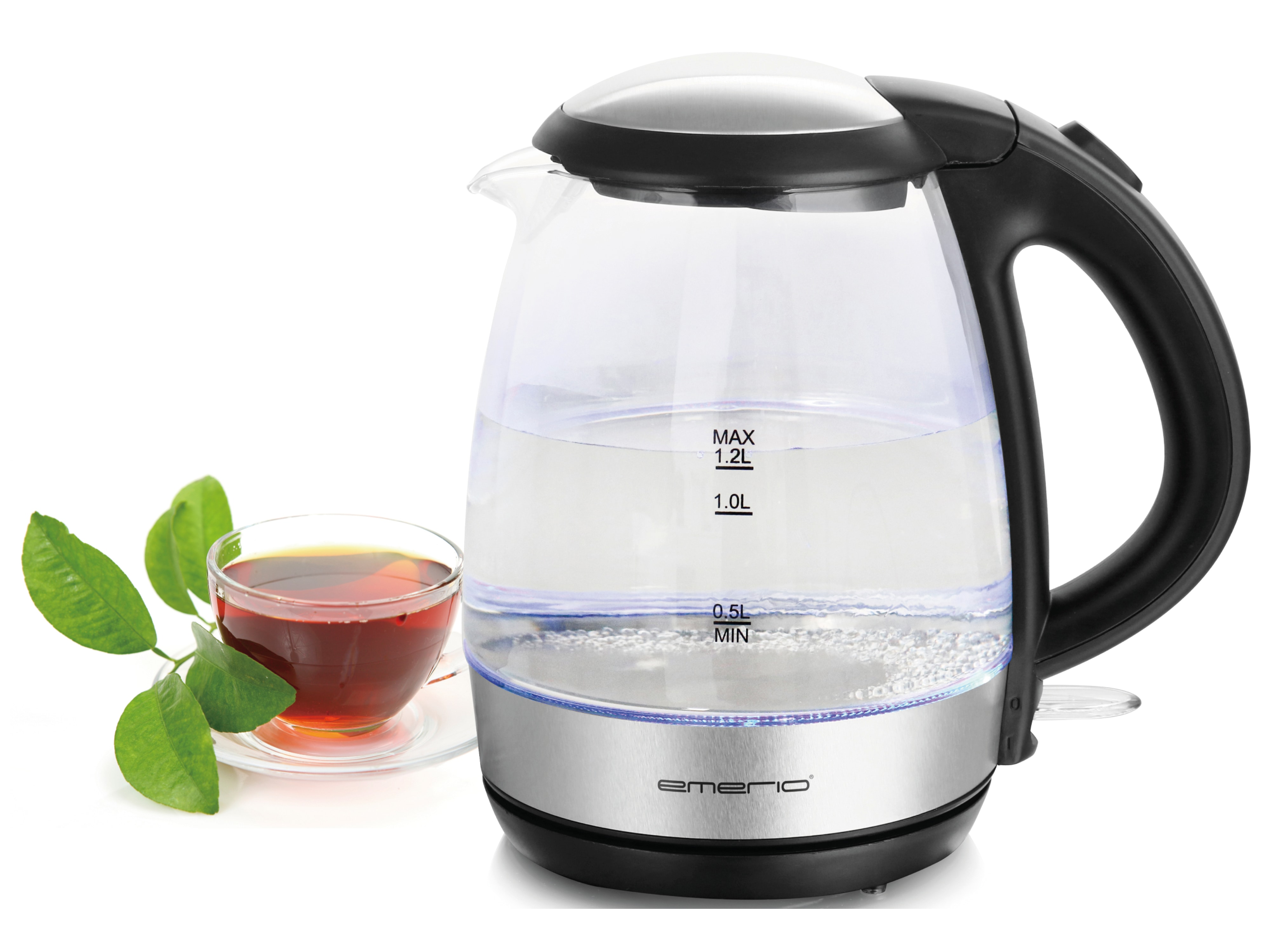 EMERIO Wasserkocher WK-125145, 1,2 L, 2200 W