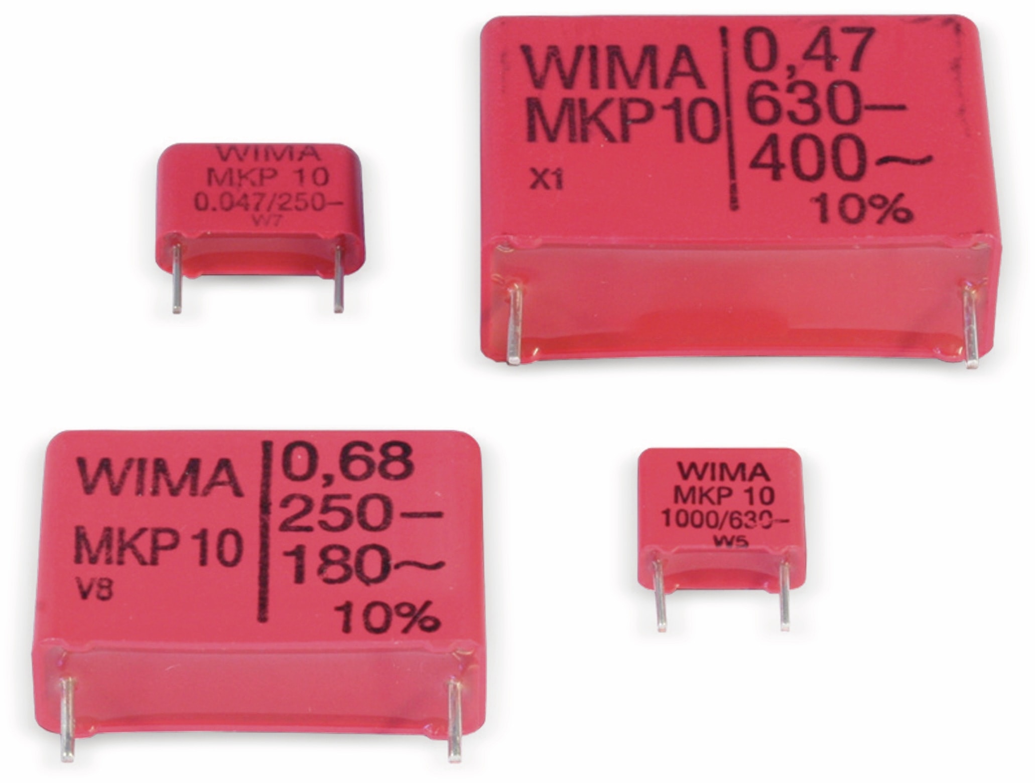 WIMA Folienkondensator, 1nF, 630V, radial, RM 7,5 WIMA Folienkondensator, 1nF, 630V