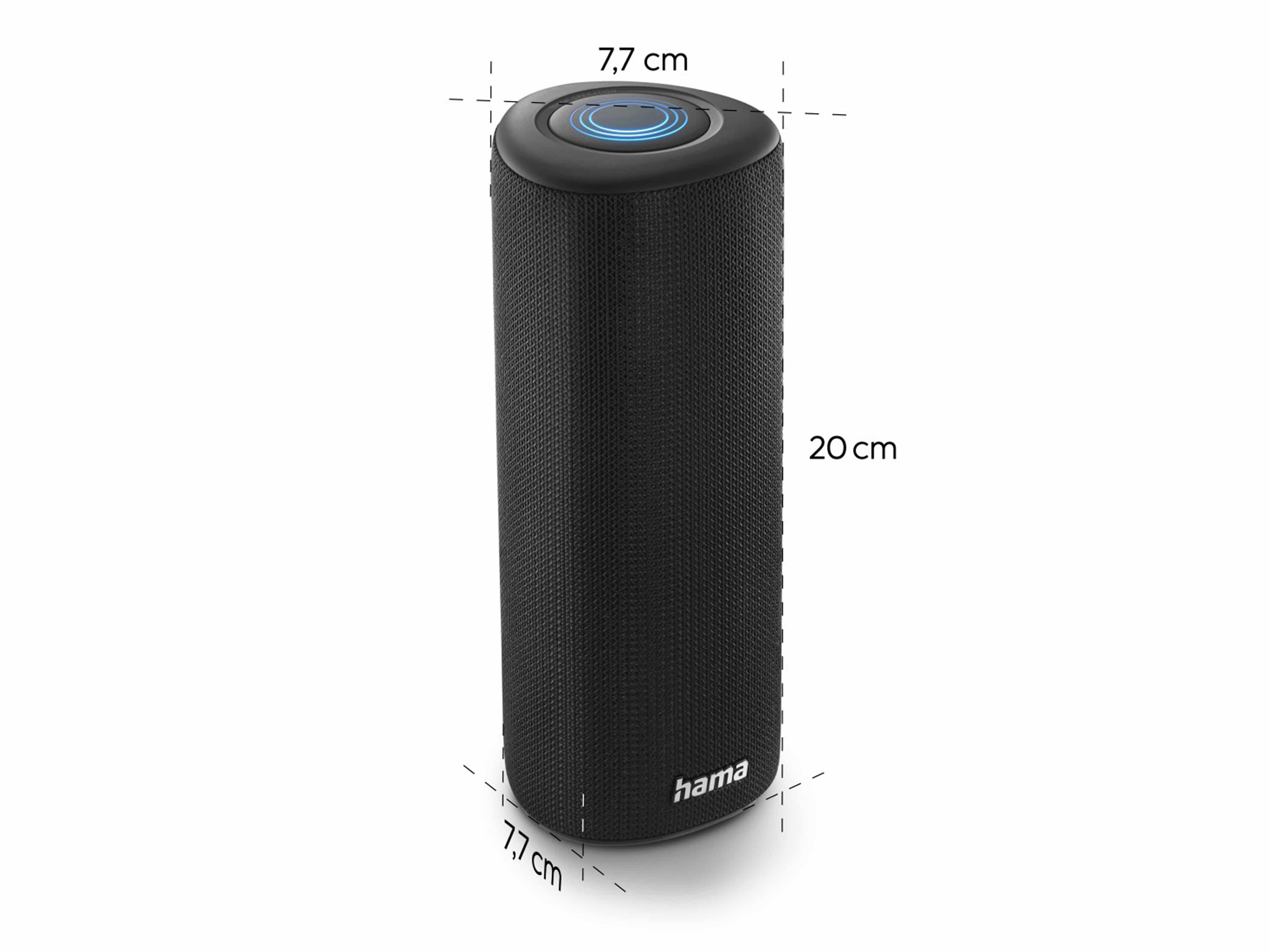 HAMA Bluetooth Lautsprecher Pipe 3.0, 24W, IPX5, 10 Lichtmodi