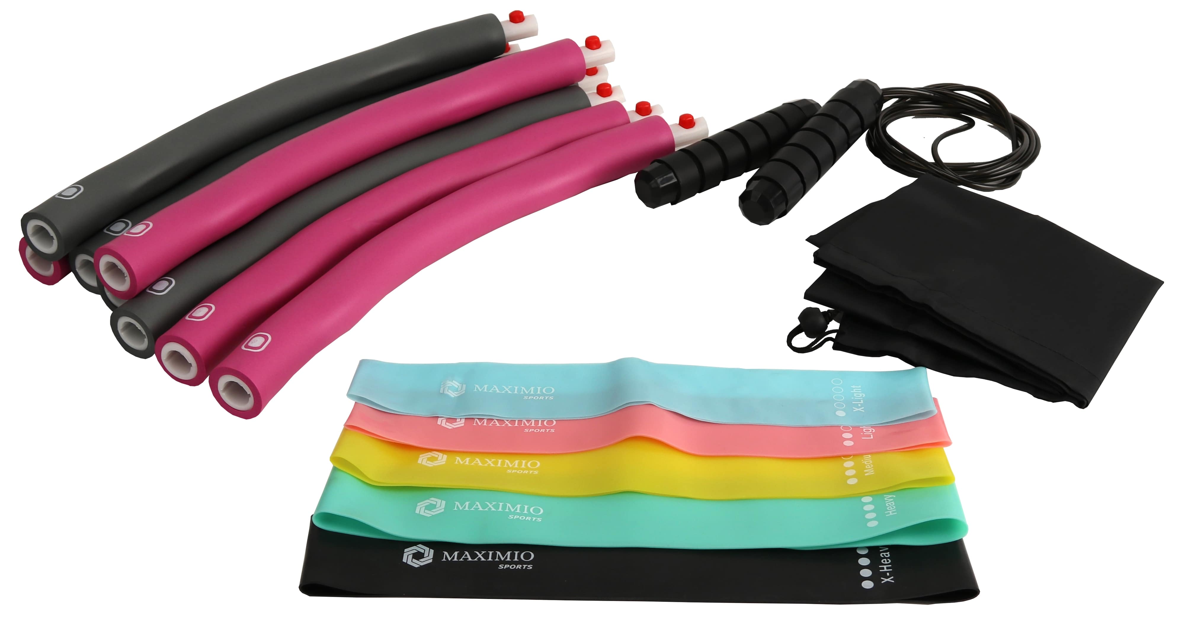 MAXIMIO Sports Hula-Hoop-Set, pink Hula-Hoop-Set, MAXIMIO Sports, pink