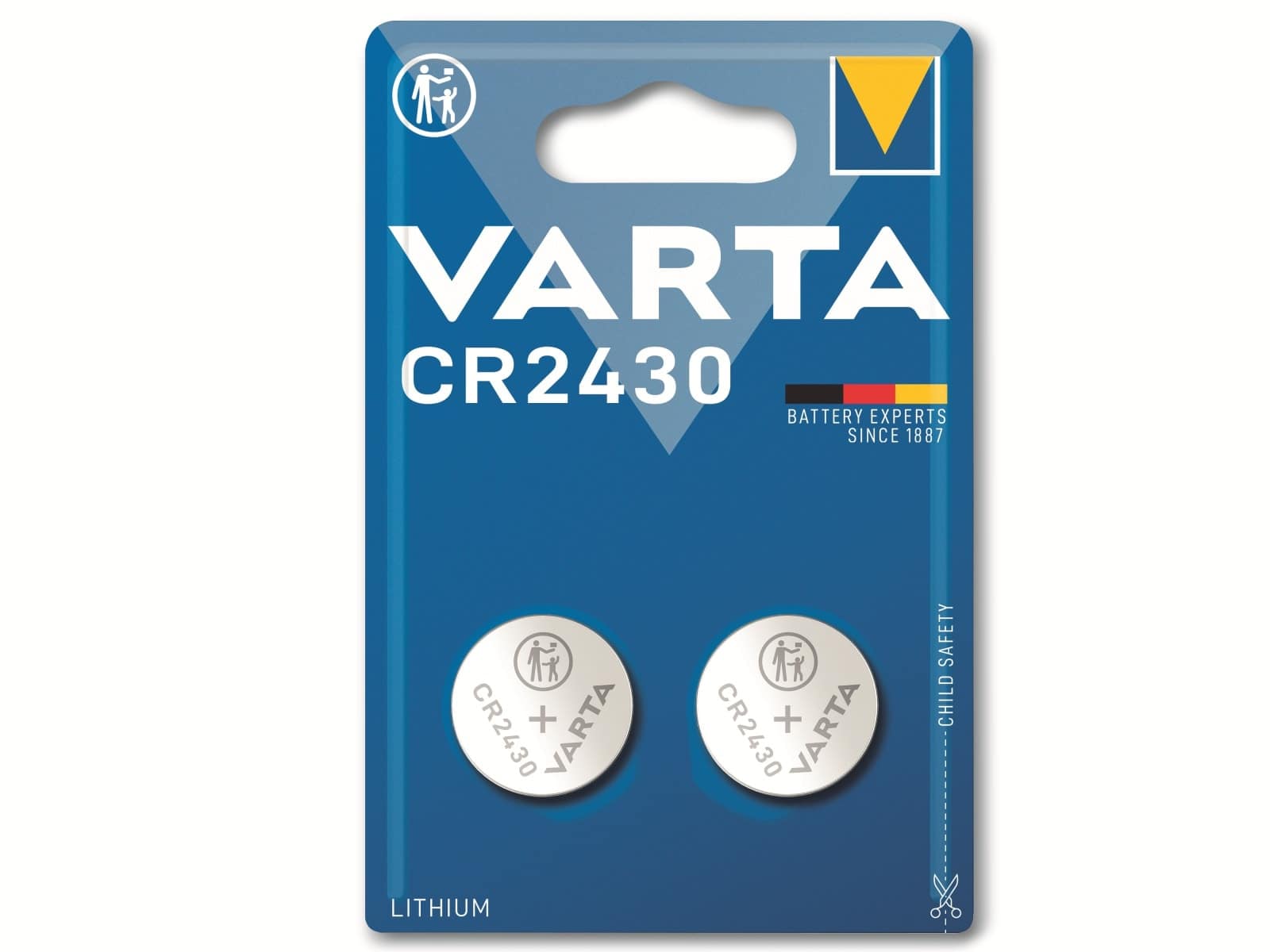 VARTA Knopfzelle Lithium, CR2430, 3V 2 Stück VARTA Knopfzelle Lithium, CR2430, 3V 2 Stück