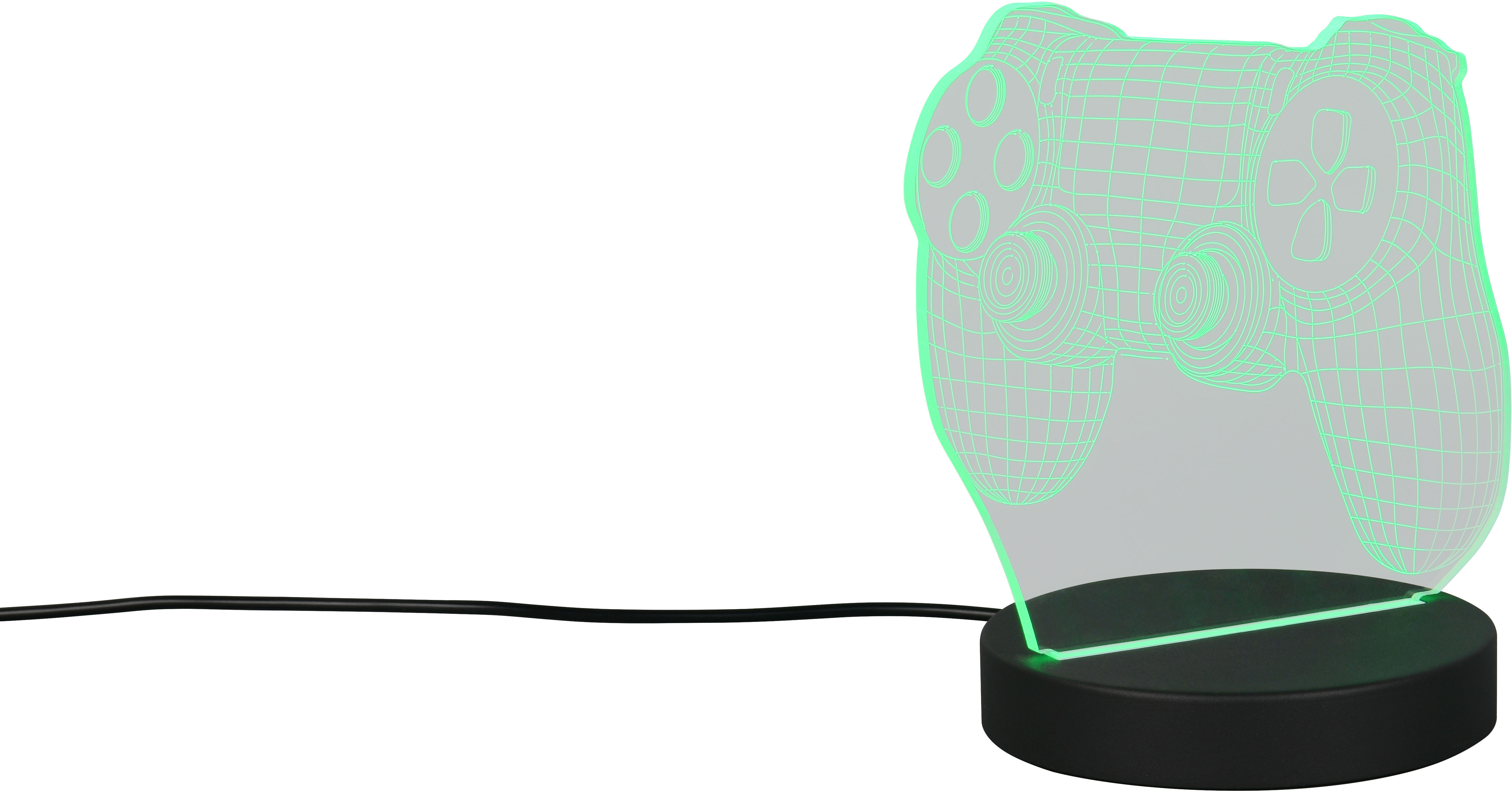 REALITY LED-Tischleuchte Joy, R53881102, 3,2W, 250lm, 3000K, schwarz