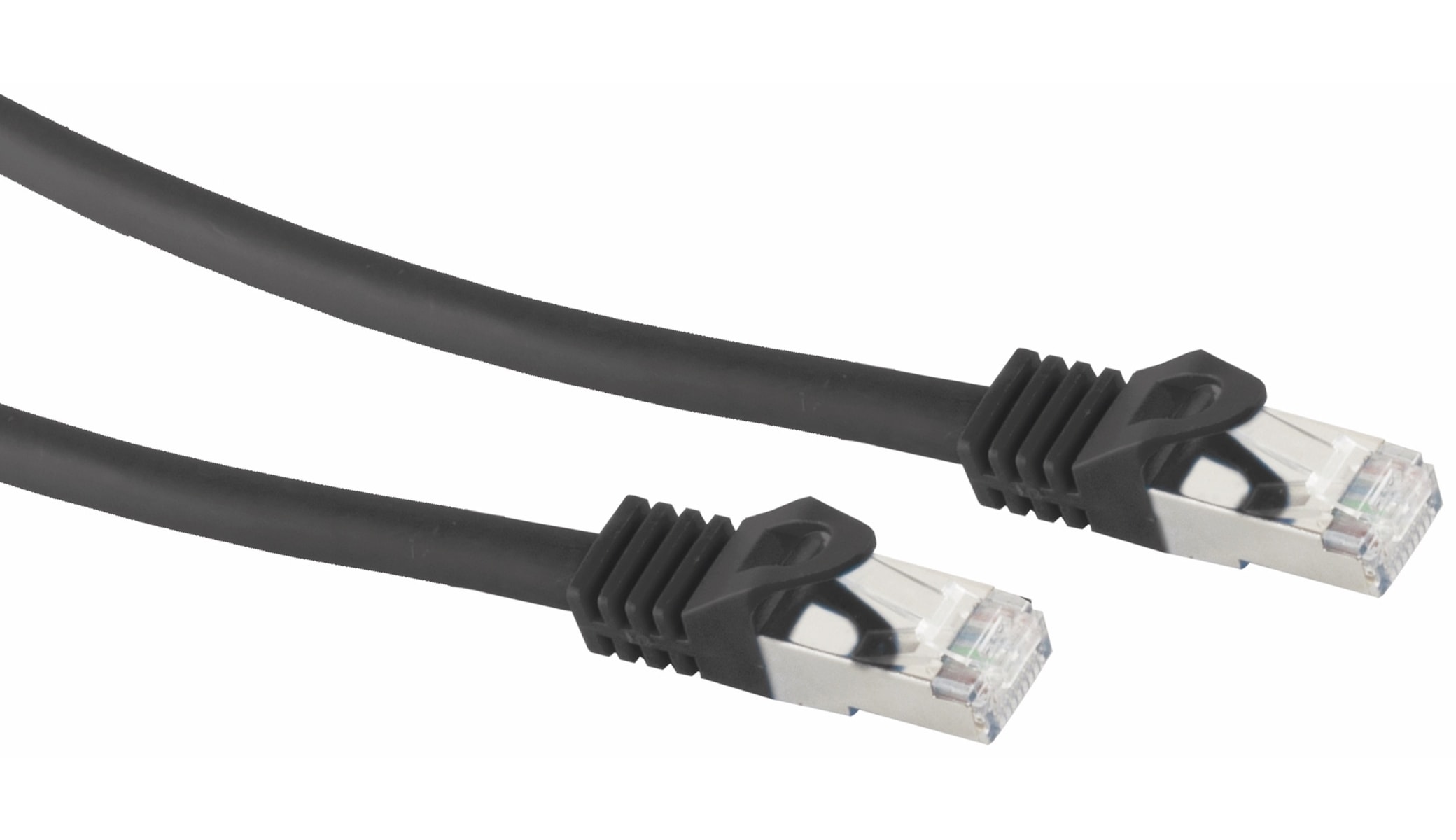 S-IMPULS RJ45 Patchkabel S/FTP (PIMF), m. CAT.7 Rohkabel, 7,5 m, schwarz S-IMPULS RJ45 Patchkabel S/FTP (PIMF), m. CAT.7 Rohkabel, 7,5 m, schwarz