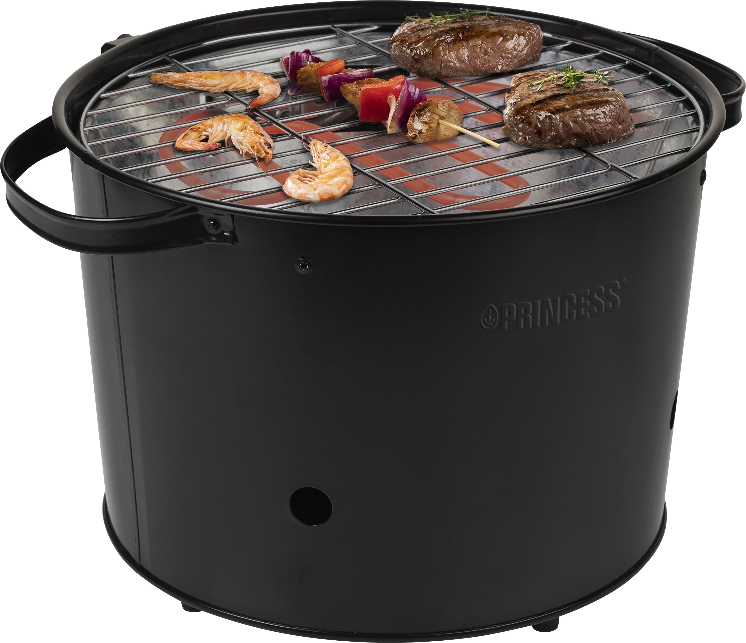 PRINCESS Elektrogrill 112240 Hybrid Grill, Ø 32 cm, 1400 W