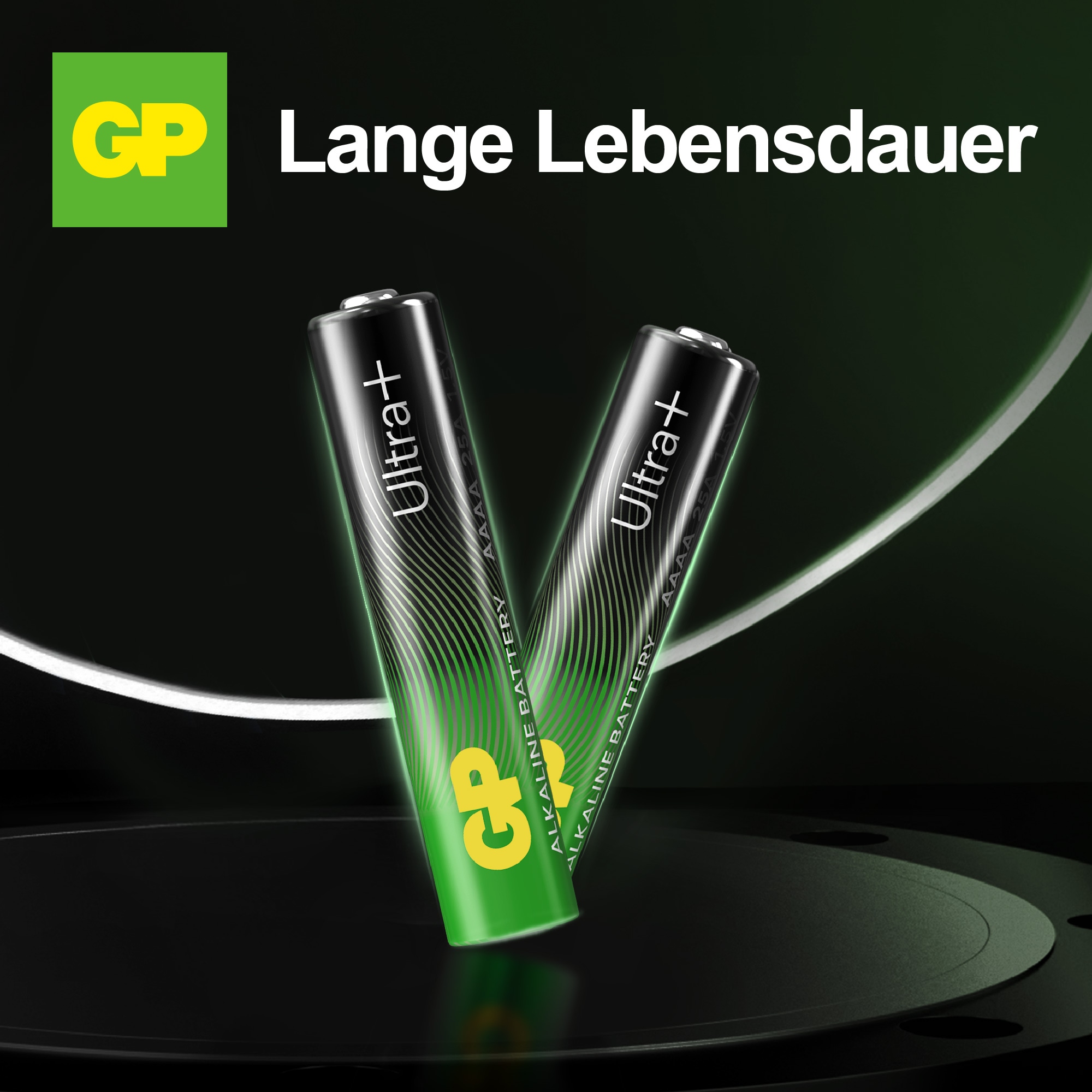 GP Ultra Plus Alkaline AAAA Mini-Batterien, 1,5 V, 2 Stück GP Ultra Plus Alkaline AAAA Mini-Batterien, 1,5 V, 2 Stück