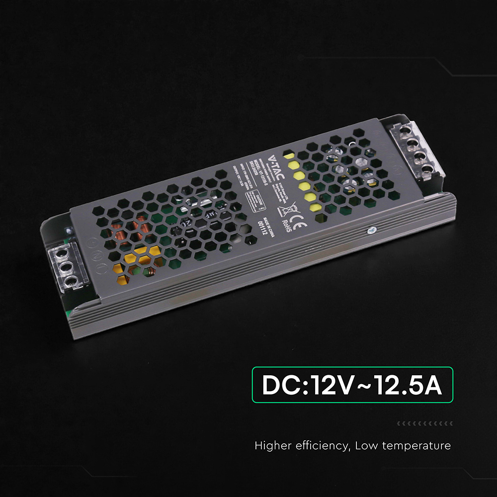 V-TAC Schaltnetzteil, VT-24258, 12V/12,5A, 150W, IP20