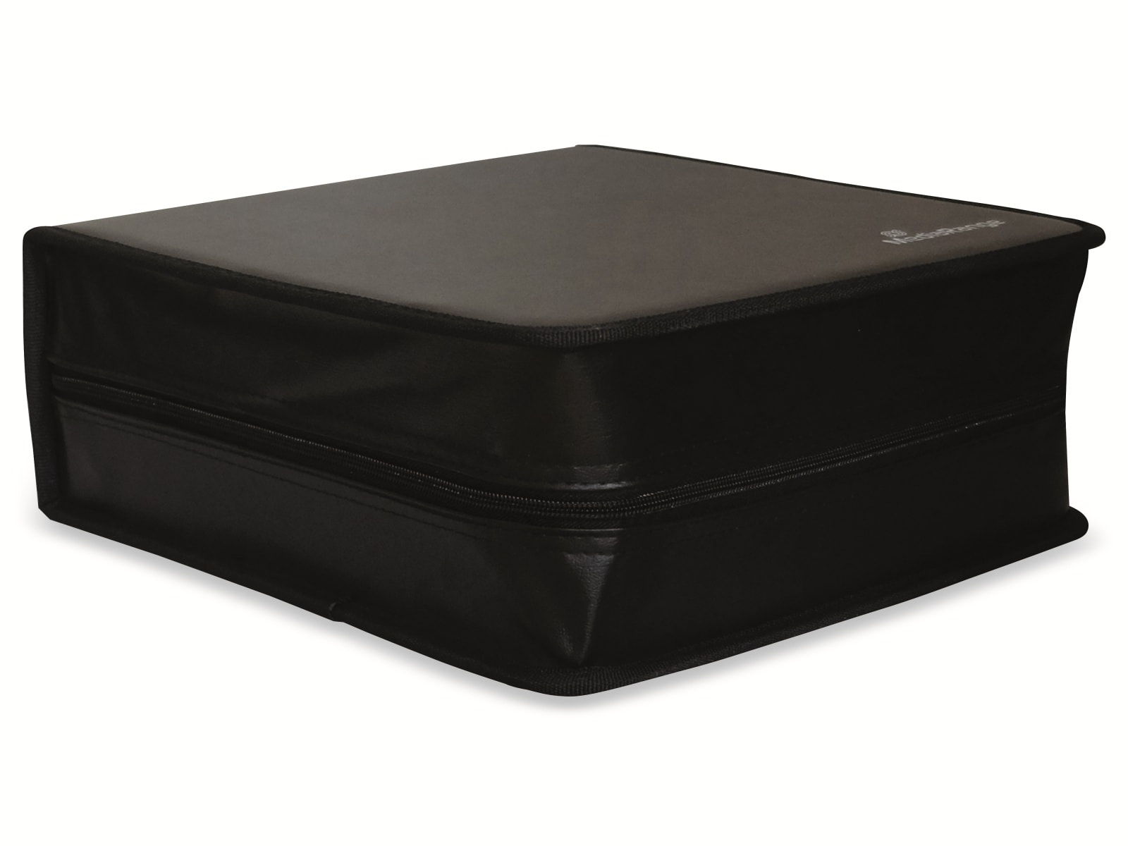 MEDIARANGE Archivierungsmappe für 200 Discs, Kunstleder, schwarz