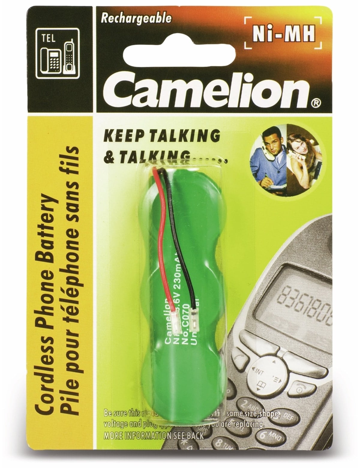 CAMELION NiMH-Akkupack 3,6V/230mAh 1 Stück CAMELION NiMH-Akkupack 3,6V/230mAh 1 Stück