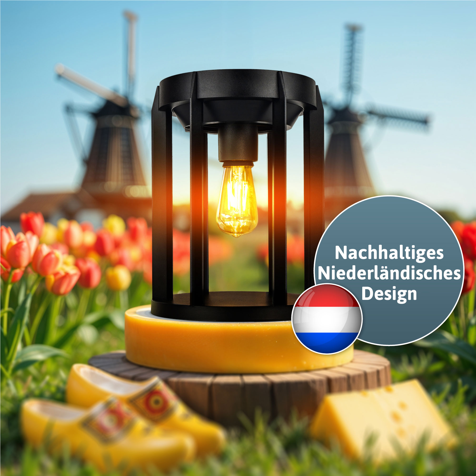 BRENDZ Solar LED-Tischleuchte, Mira & Crux, 40/200/400 lm, 2700 K, IP54