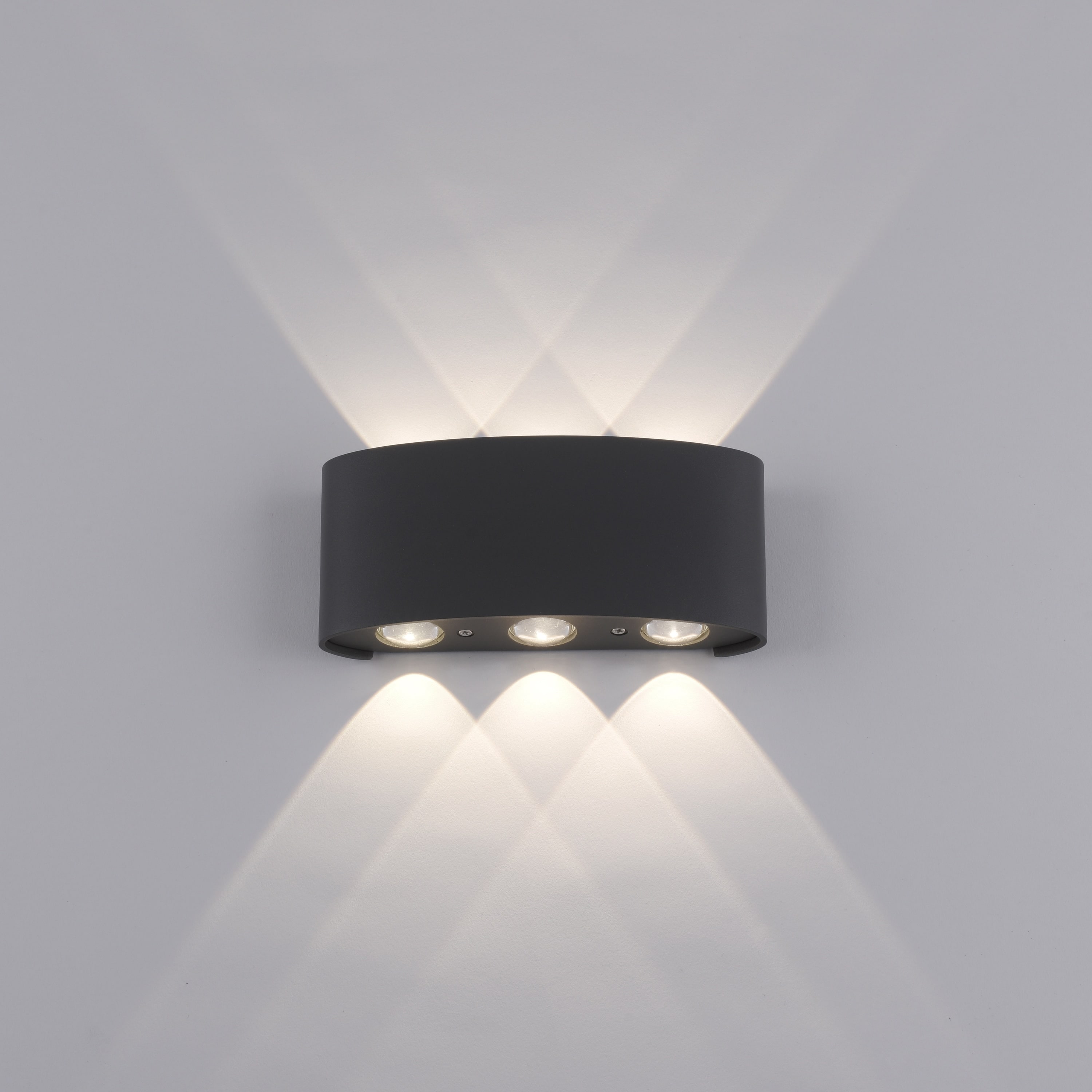 PAUL NEUHAUS LED-Wandleuchte 9488-13 anthrazit, 4,8 W, 720 lm, 3000 K, IP54