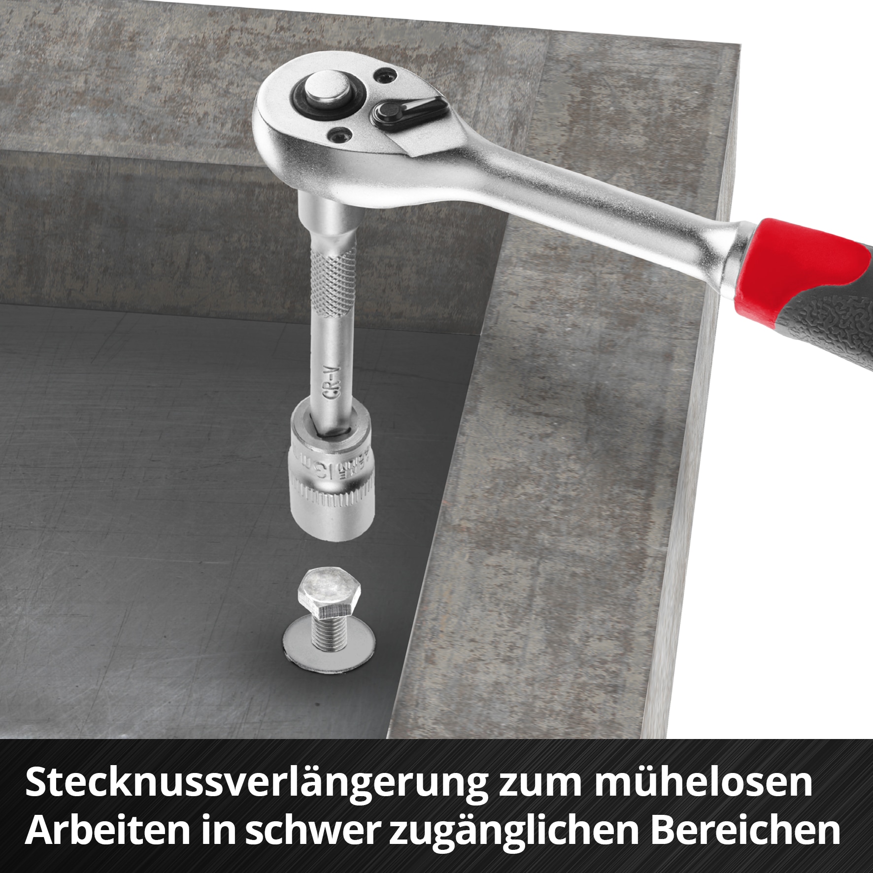 EINHELL Ratschen- & Bit-Set, 109022, L-Case, 37-teilig