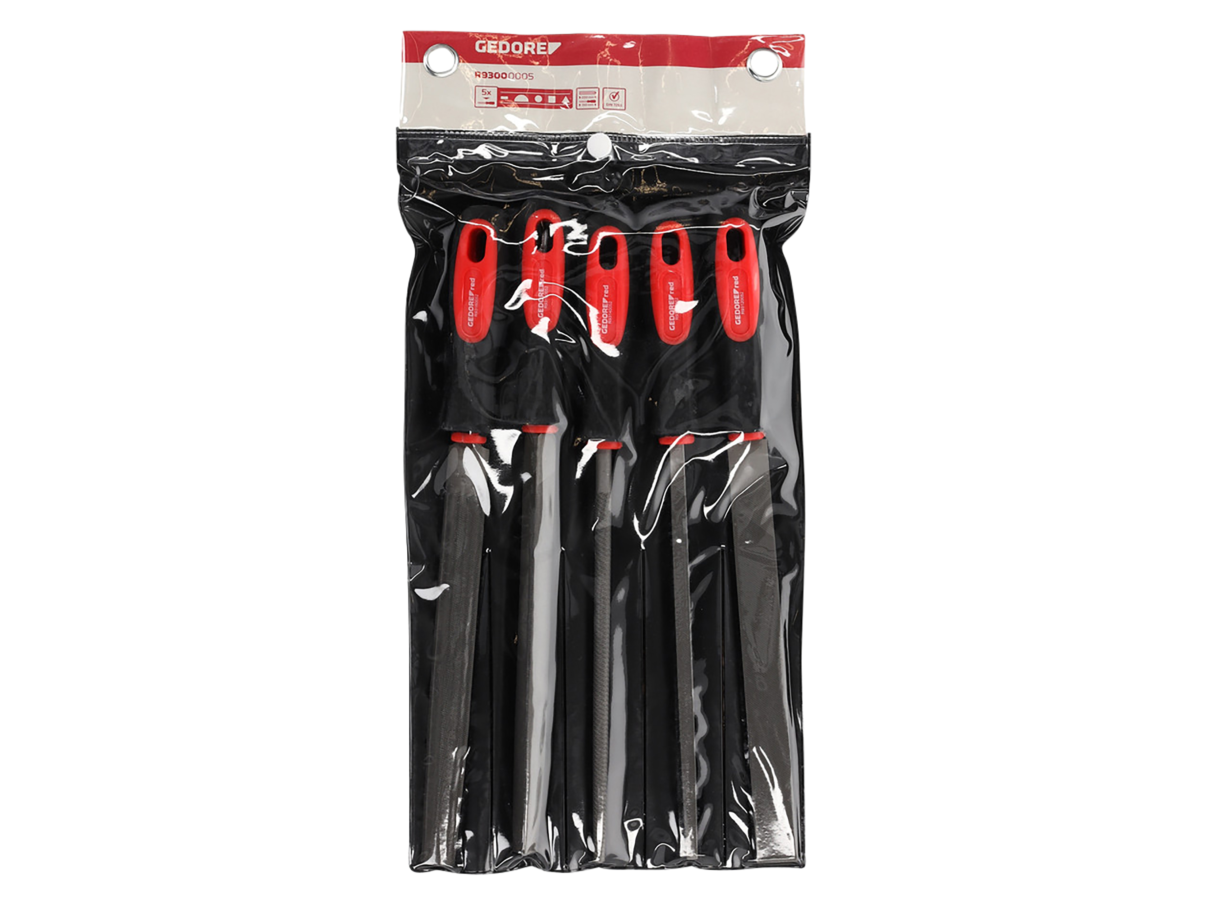 GEDORE RED Feilensatz, R93000005, 5-teilig