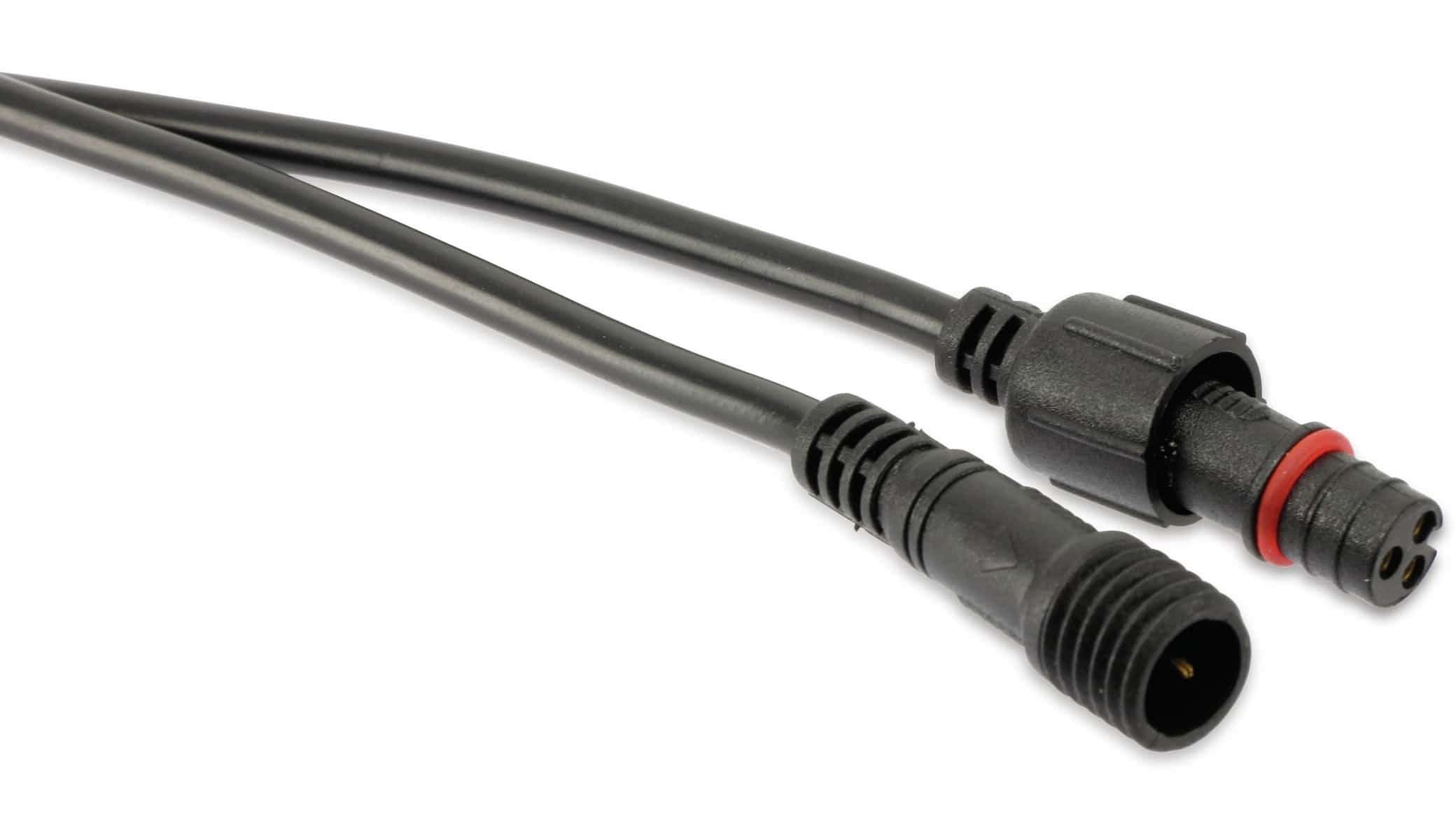 Wasserdichtes Steckverbindungsset, Stecker/Kupplung, 1 m, 3-polig Wasserdichtes Steckverbindungsset, Stecker/Kupplung, 1 m, 3-polig